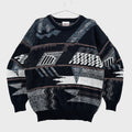 Vintage 90s Geometric Pattern Knitted Sweater