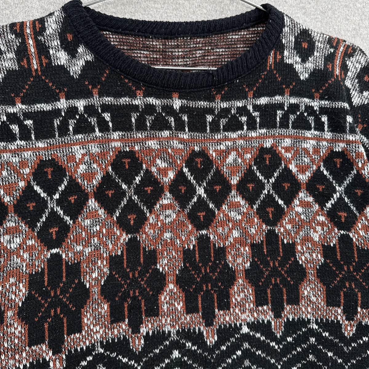 Vintage 90s Geometric Pattern Knitted Sweater