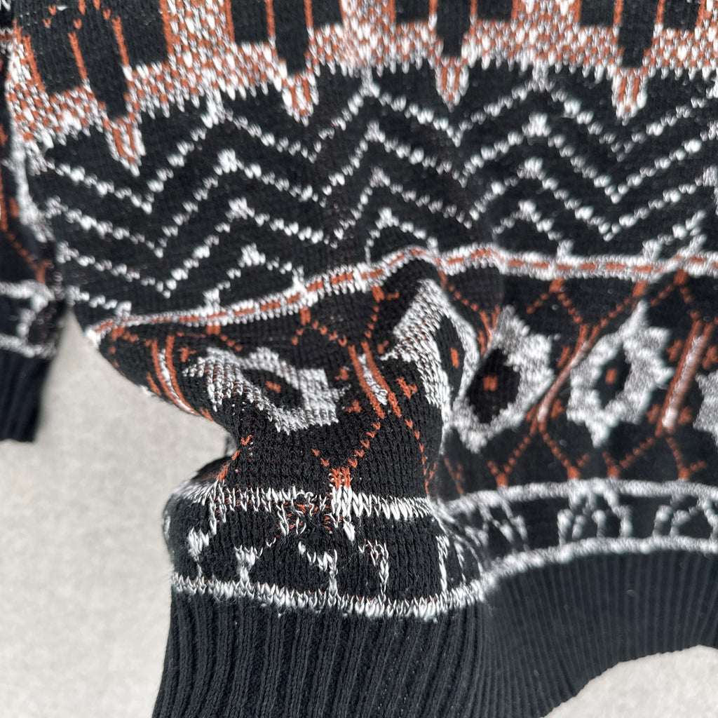 Vintage 90s Geometric Pattern Knitted Sweater