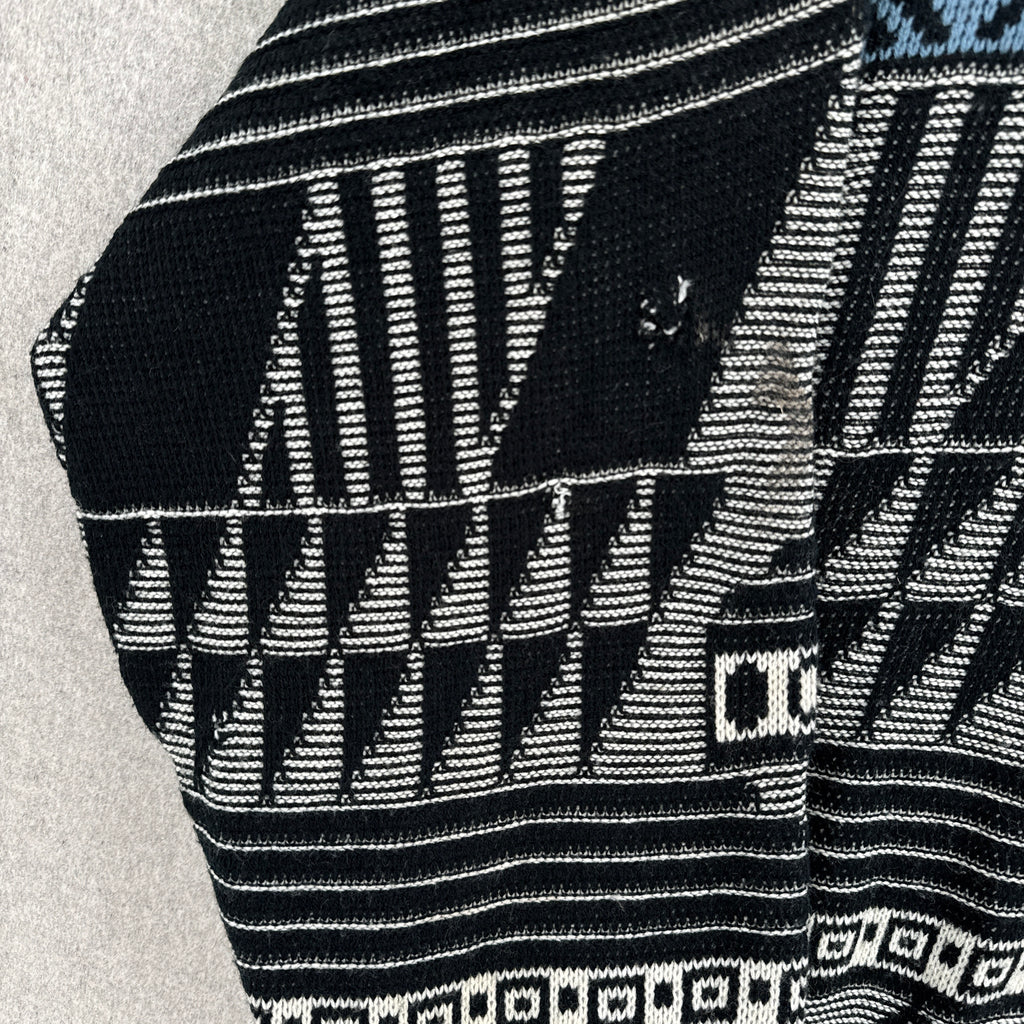 Vintage 90s Geometric Pattern Knitted Sweater - M/L