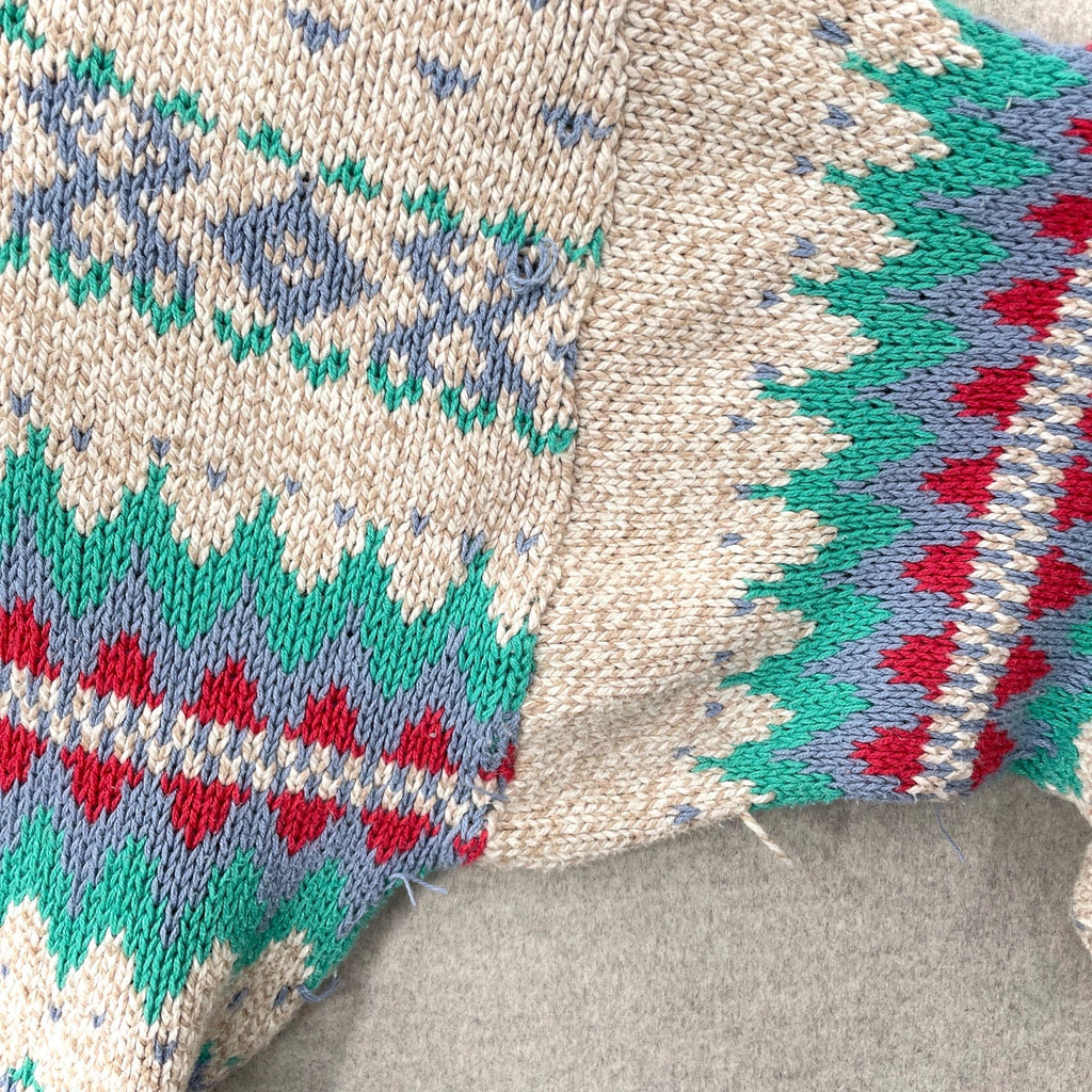 Vintage 90s Geometric Stripes Pattern Sweater