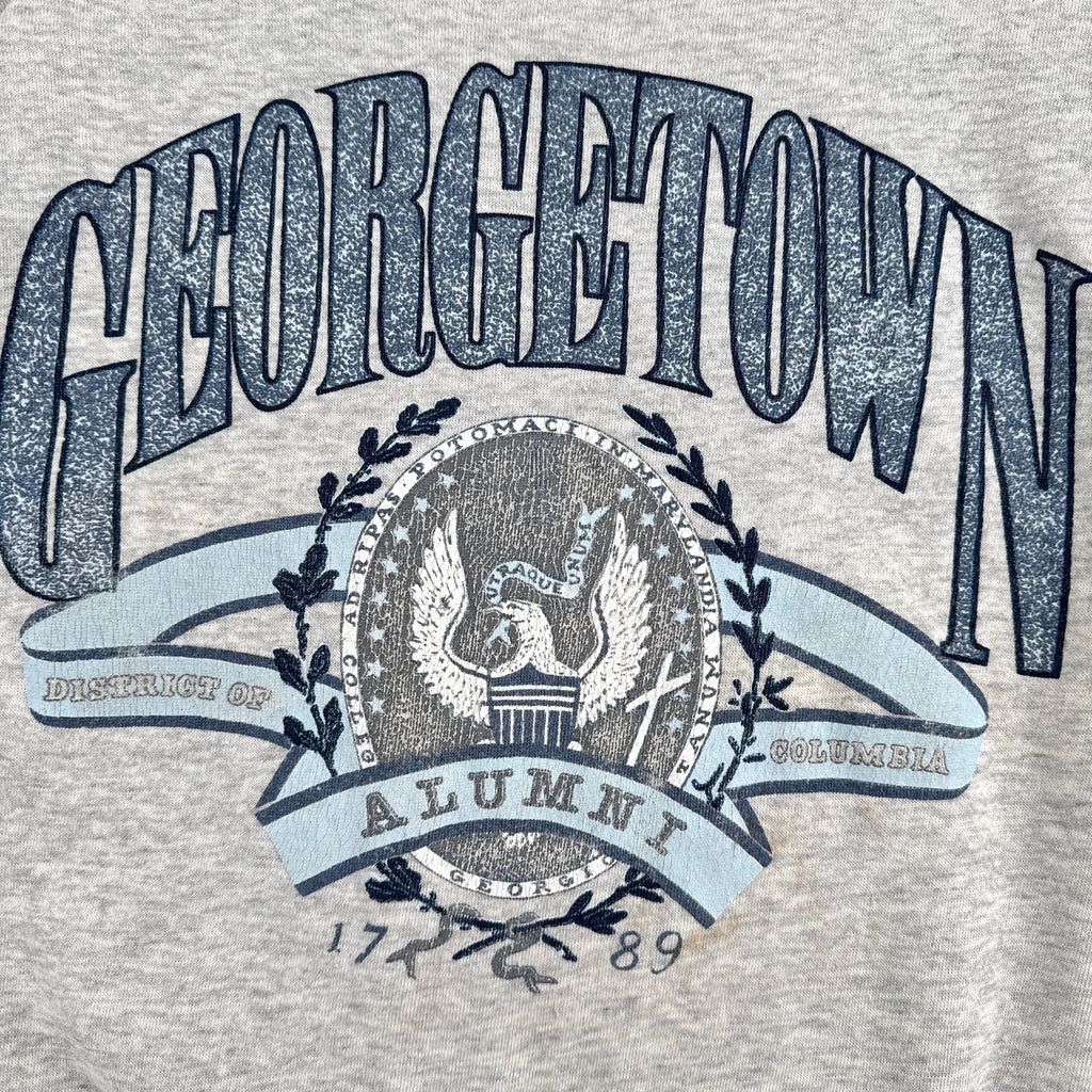 Vintage 90s Georgetown University College Crewneck Sweatshirt