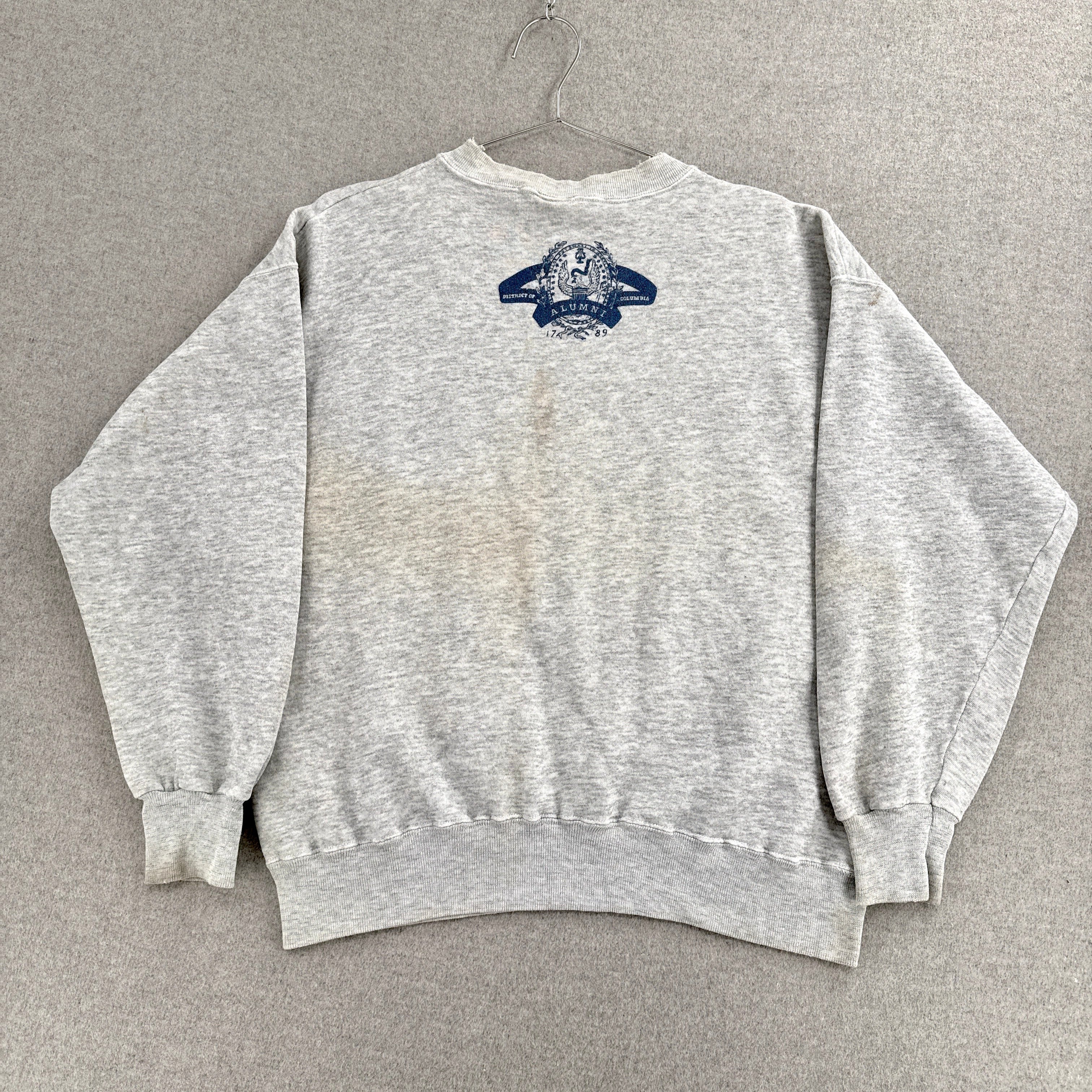 Vintage 90s Georgetown University College Crewneck Sweatshirt