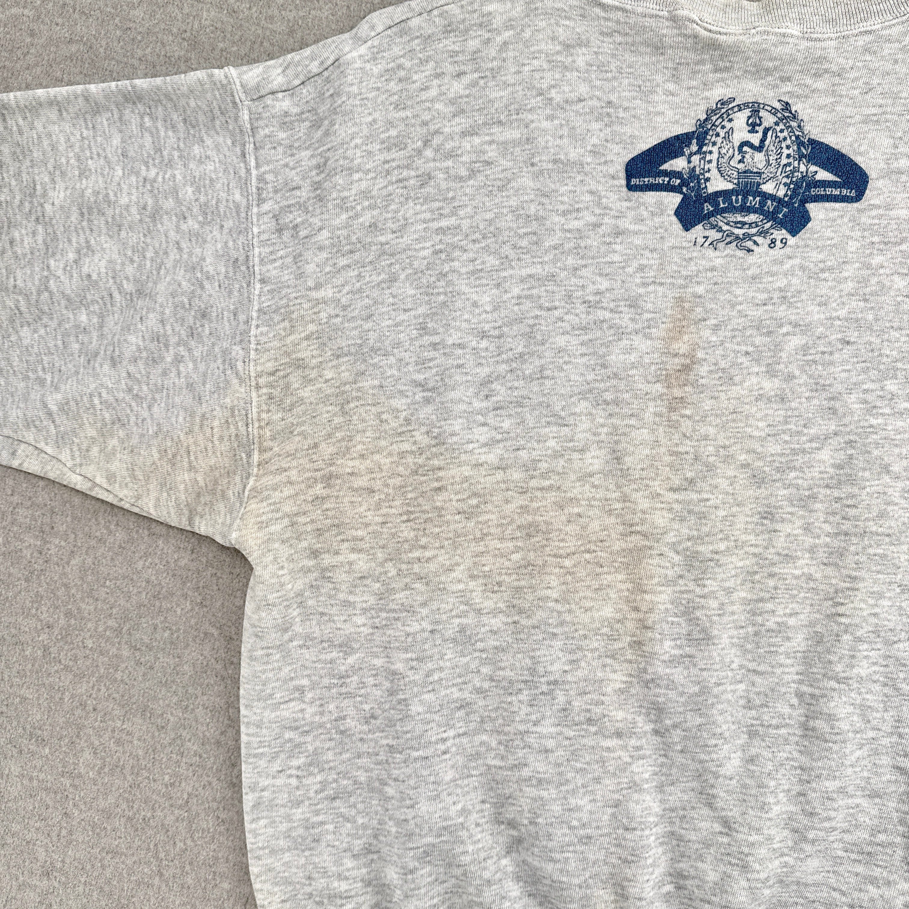 Vintage 90s Georgetown University College Crewneck Sweatshirt
