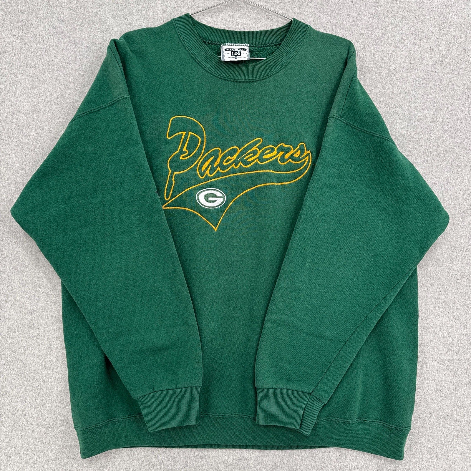 Vintage 90s Green Bay Packers Lee NFL American Football Crewneck Sweatshirt