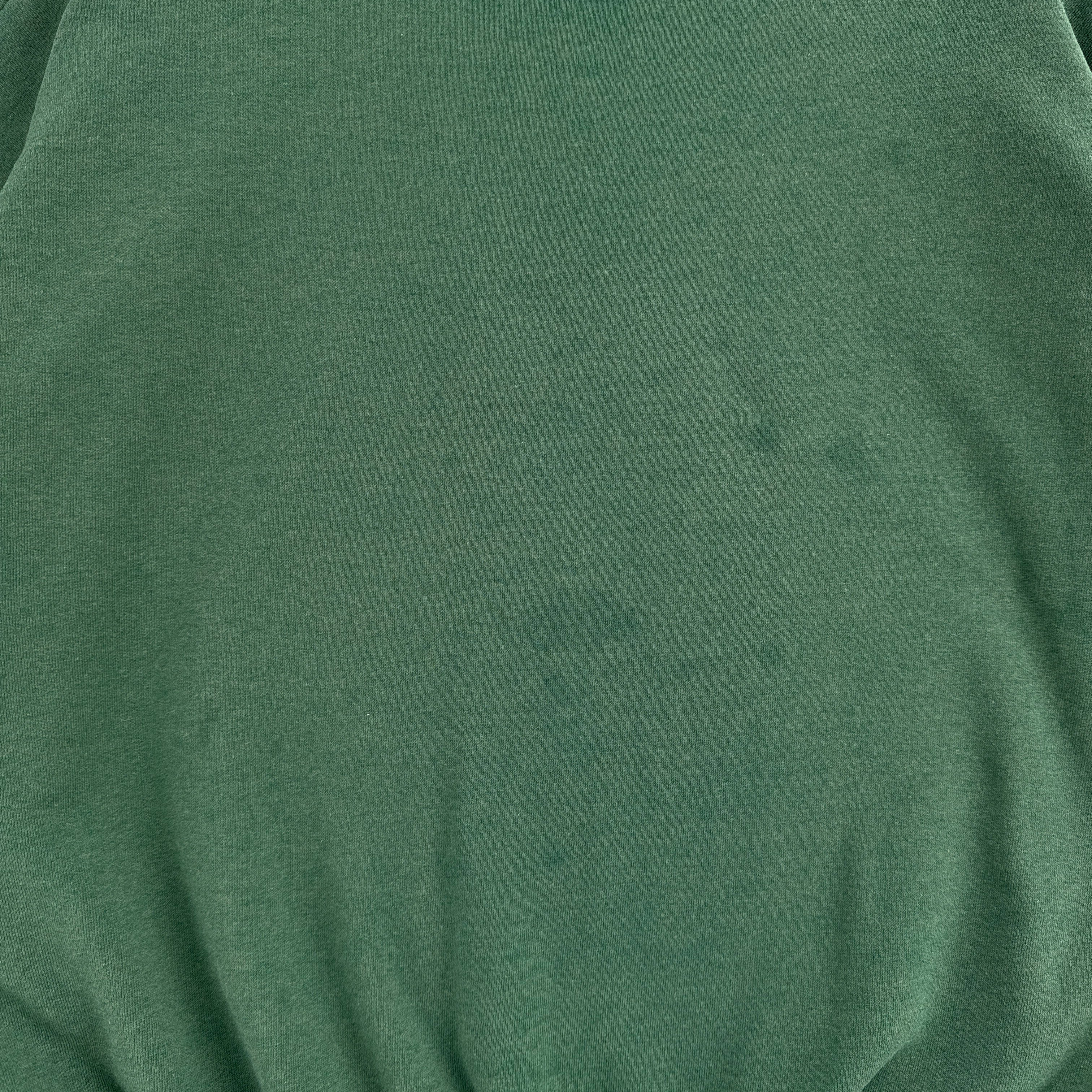 Vintage 90s Green Blank Crewneck Sweatshirt