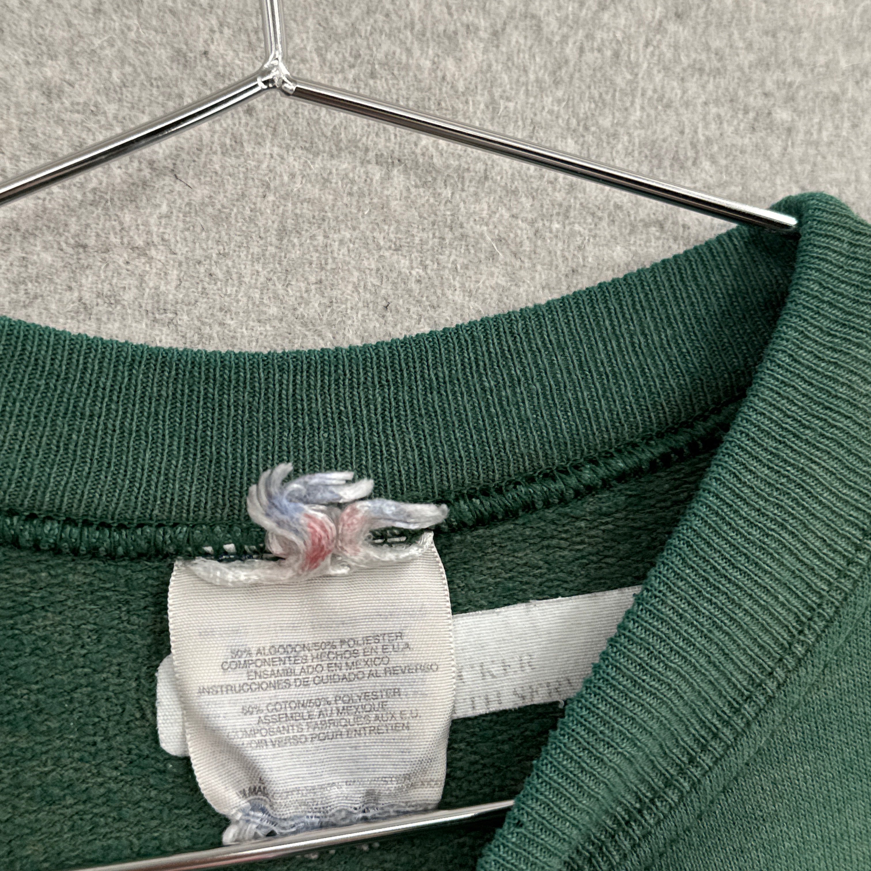 Vintage 90s Green Blank Crewneck Sweatshirt