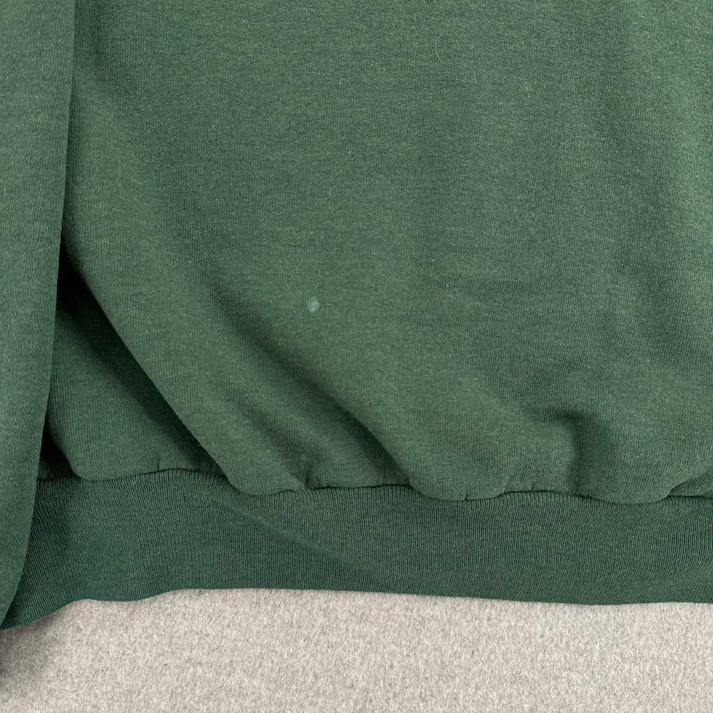 Vintage 90s Green Blank Crewneck Sweatshirt