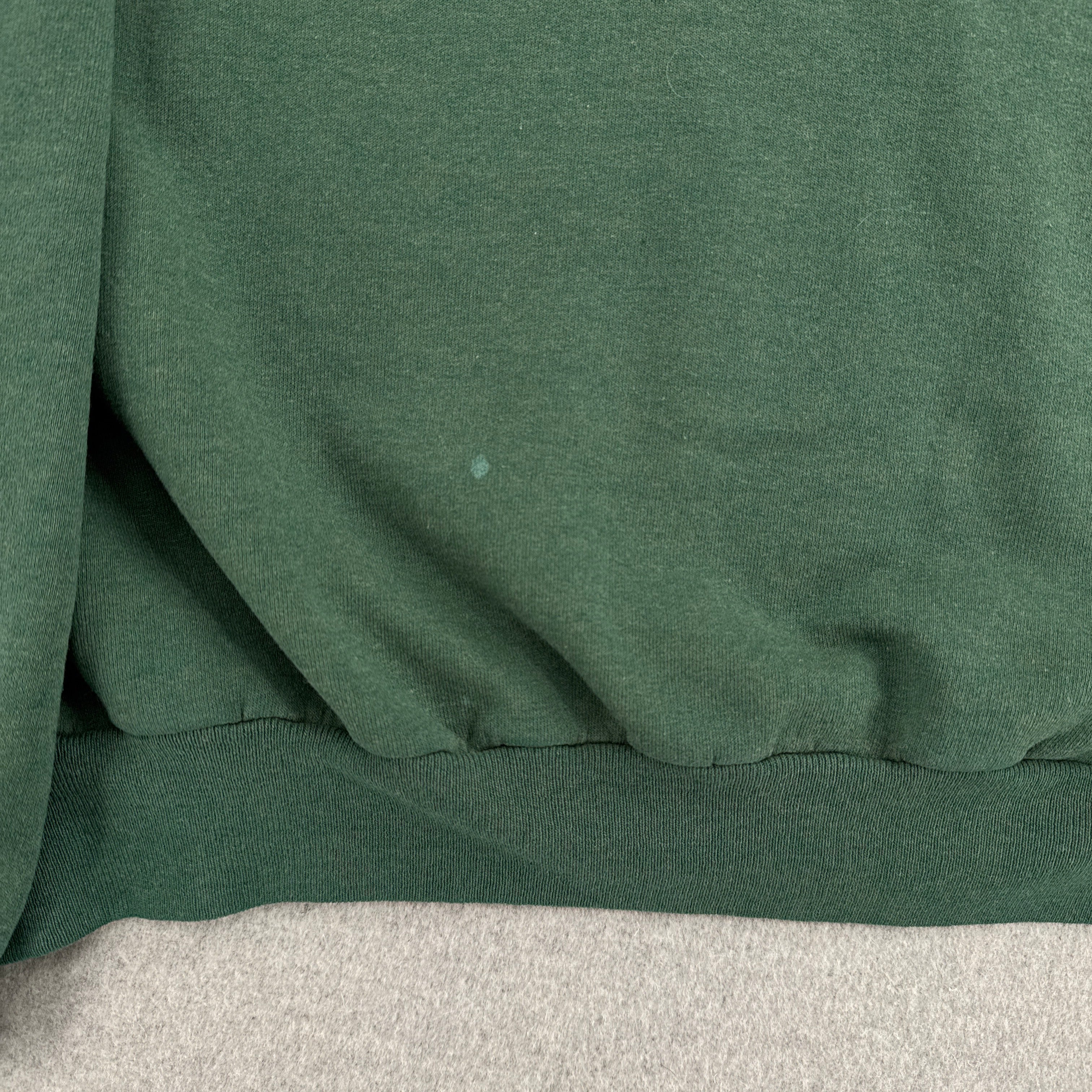 Vintage 90s Green Blank Crewneck Sweatshirt