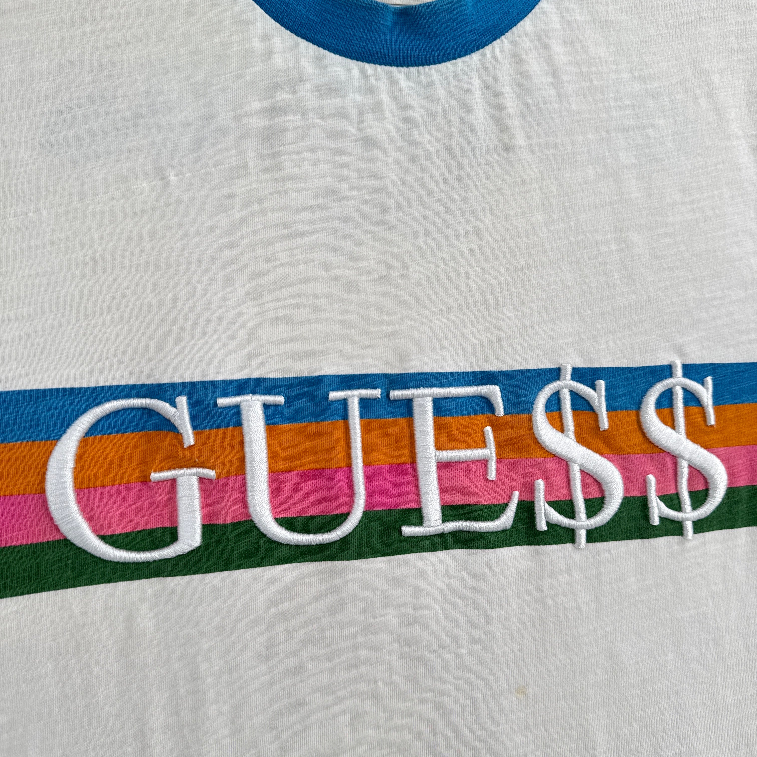 Vintage 90s Guess Jeans Embroidered Shirt