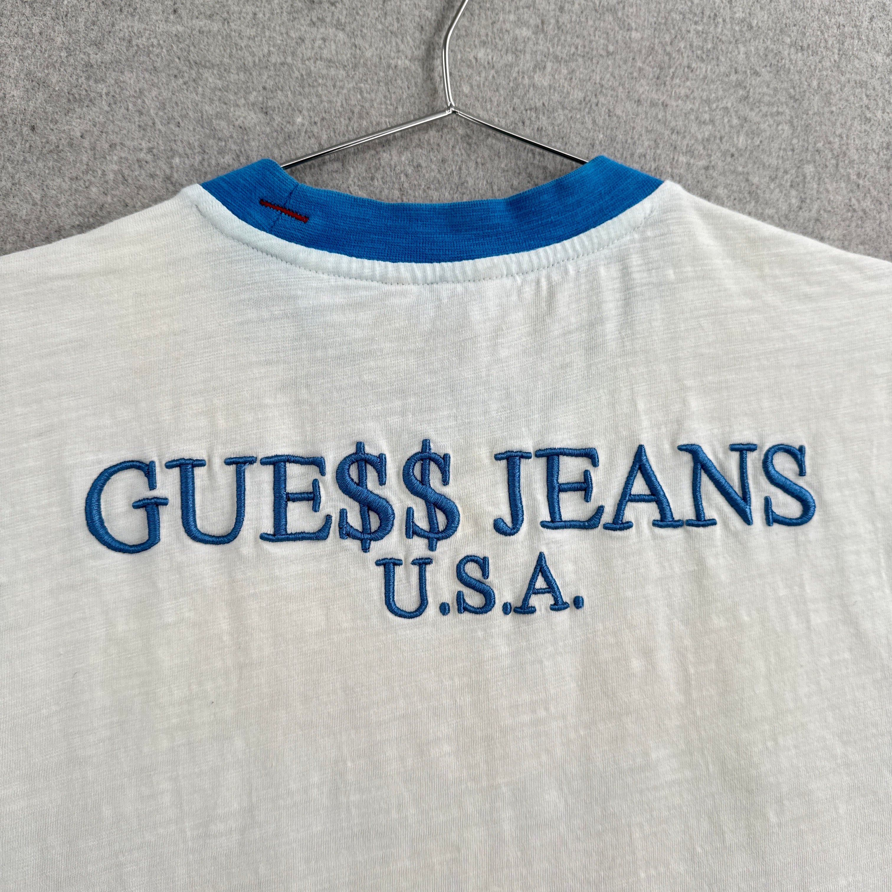 Vintage 90s Guess Jeans Embroidered Shirt