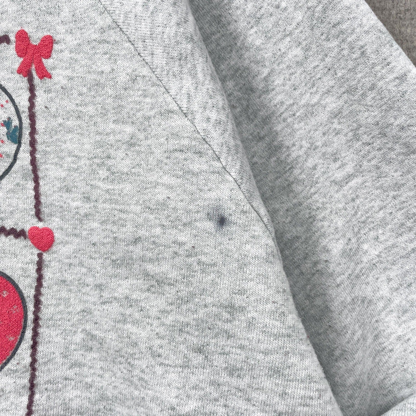 Vintage 90s Hearts Bows Cute Pink Crewneck Sweatshirt