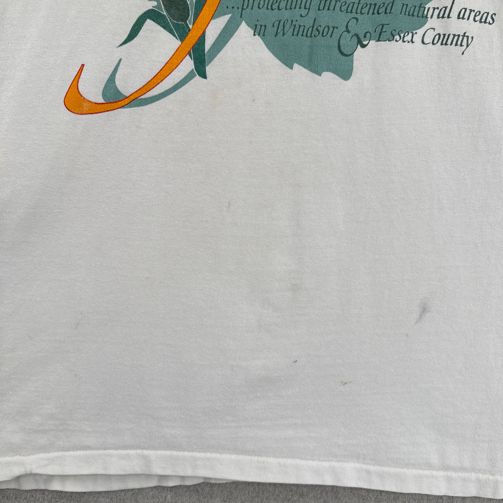 stain spots on the front of the shirt