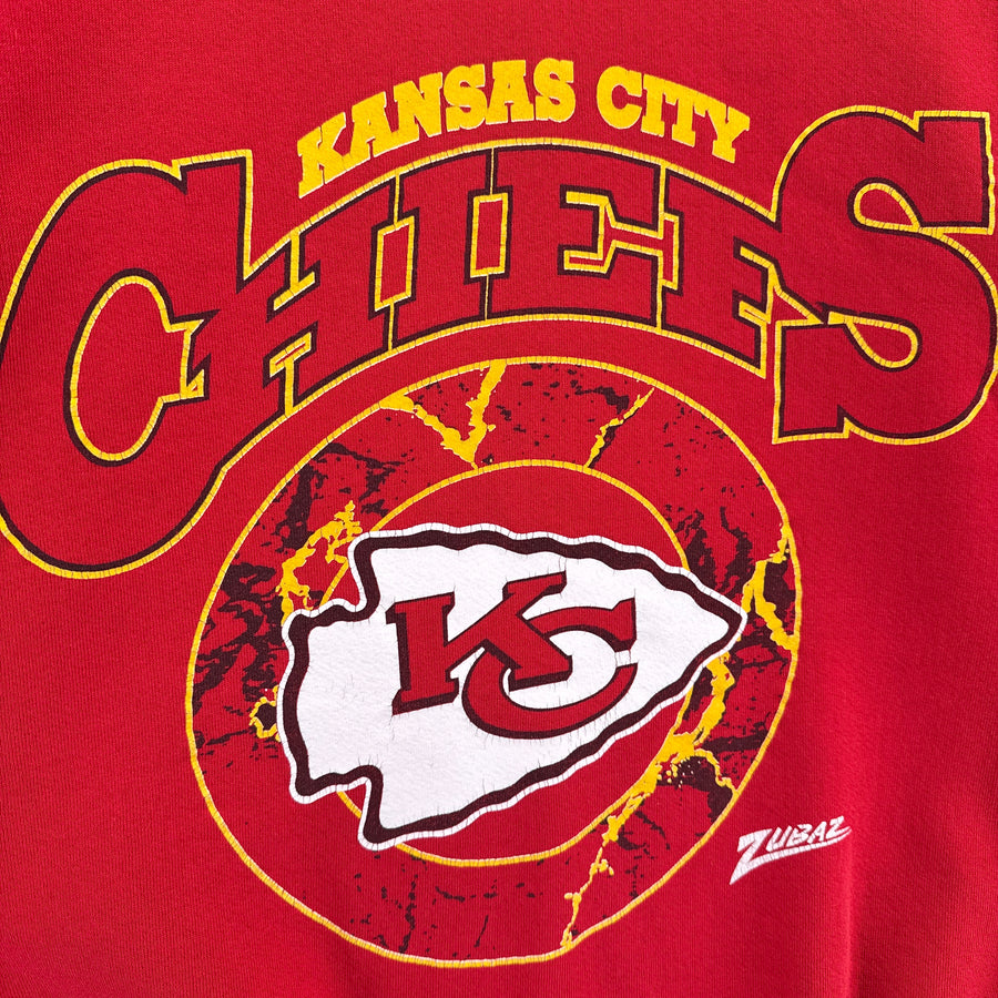 Vintage 90s Kansas City Chiefs NFL Red Crewneck Sweatshirt