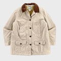 Vintage 90s LL Bean Barn Jacket Chore Coat Beige - L