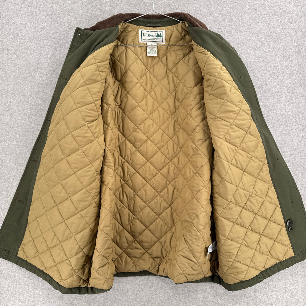 Vintage 90s LL Bean Barn Jacket Lined Chore Coat - XL