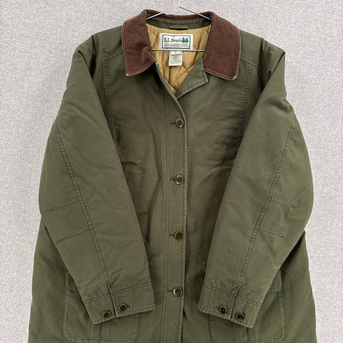 Vintage 90s LL Bean Barn Jacket Lined Chore Coat - XL