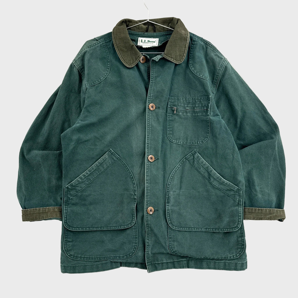 Vintage 90s LL Bean Green Barn Jacket Chore Coat