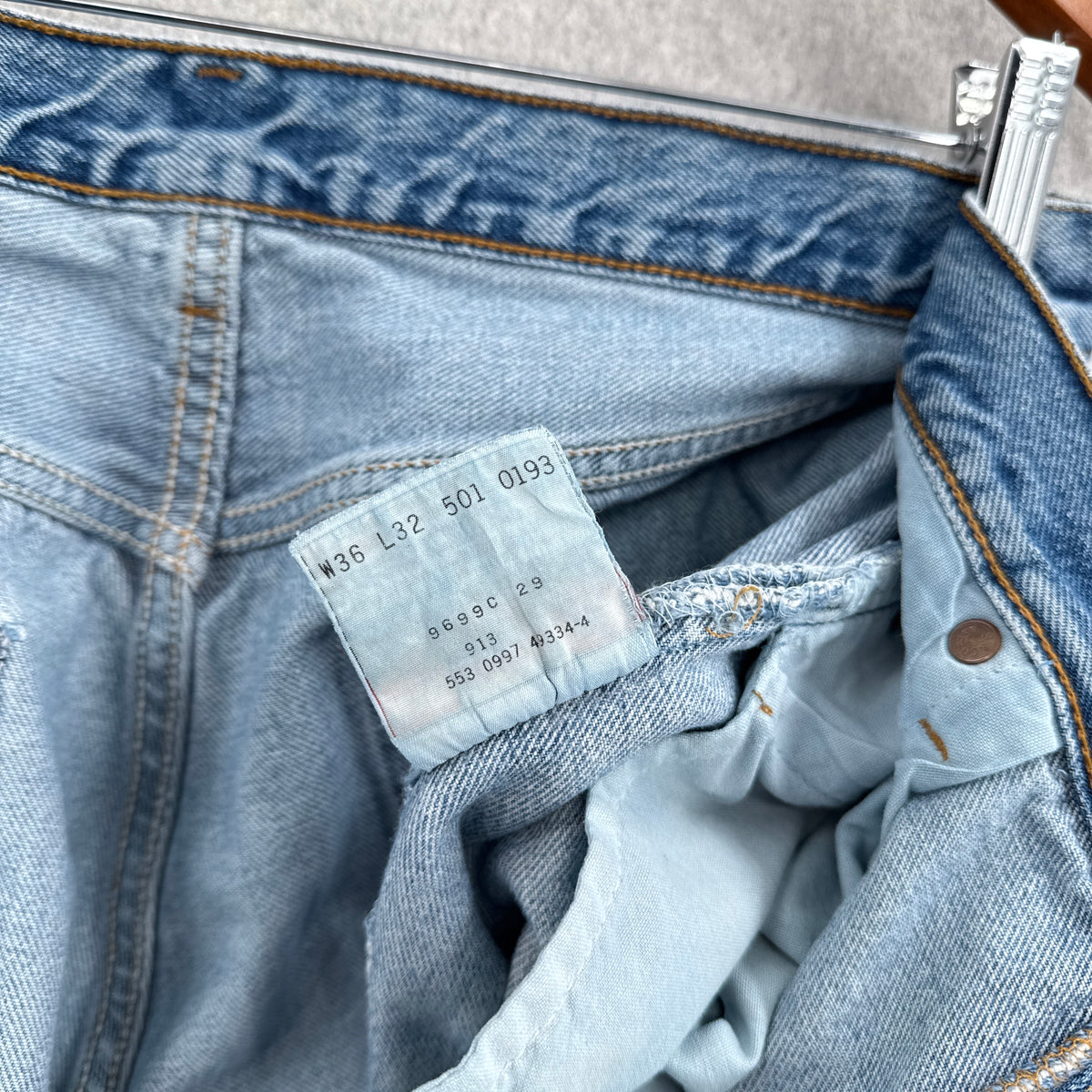 Vintage 90s Levis 501 Denim Jeans - W34