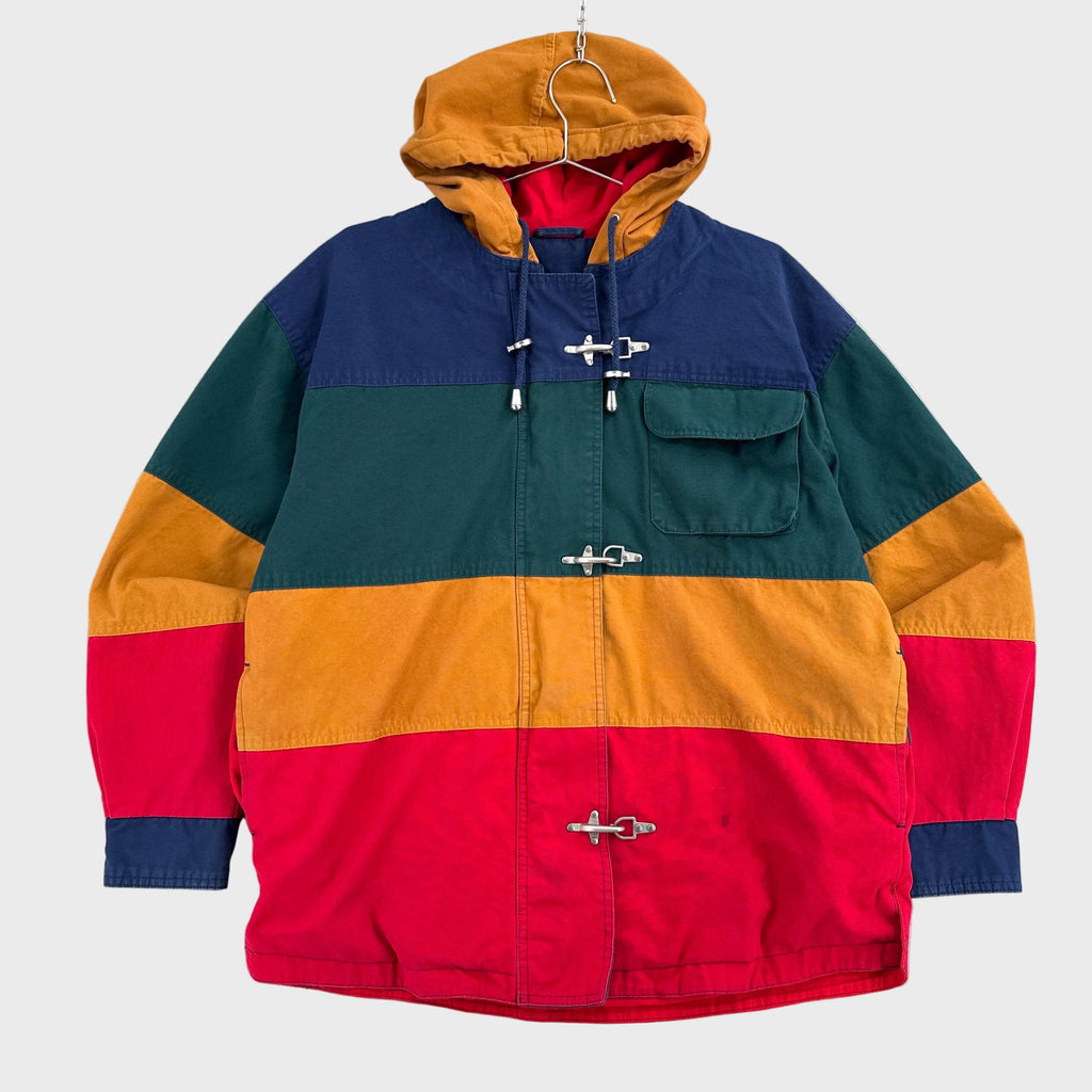 Vintage 90s Lobster Fireman Clasp Fisherman Stripe Jacket