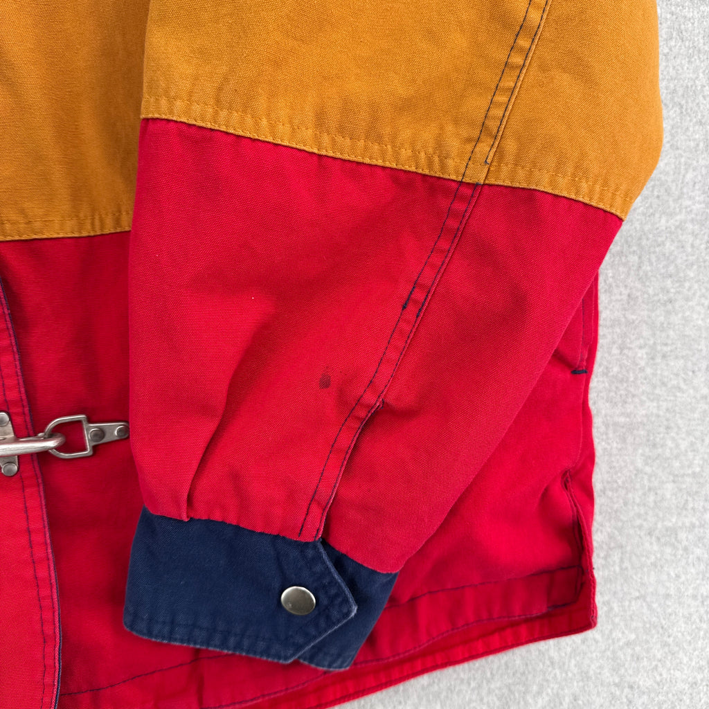 Vintage 90s Lobster Fireman Clasp Fisherman Stripe Jacket
