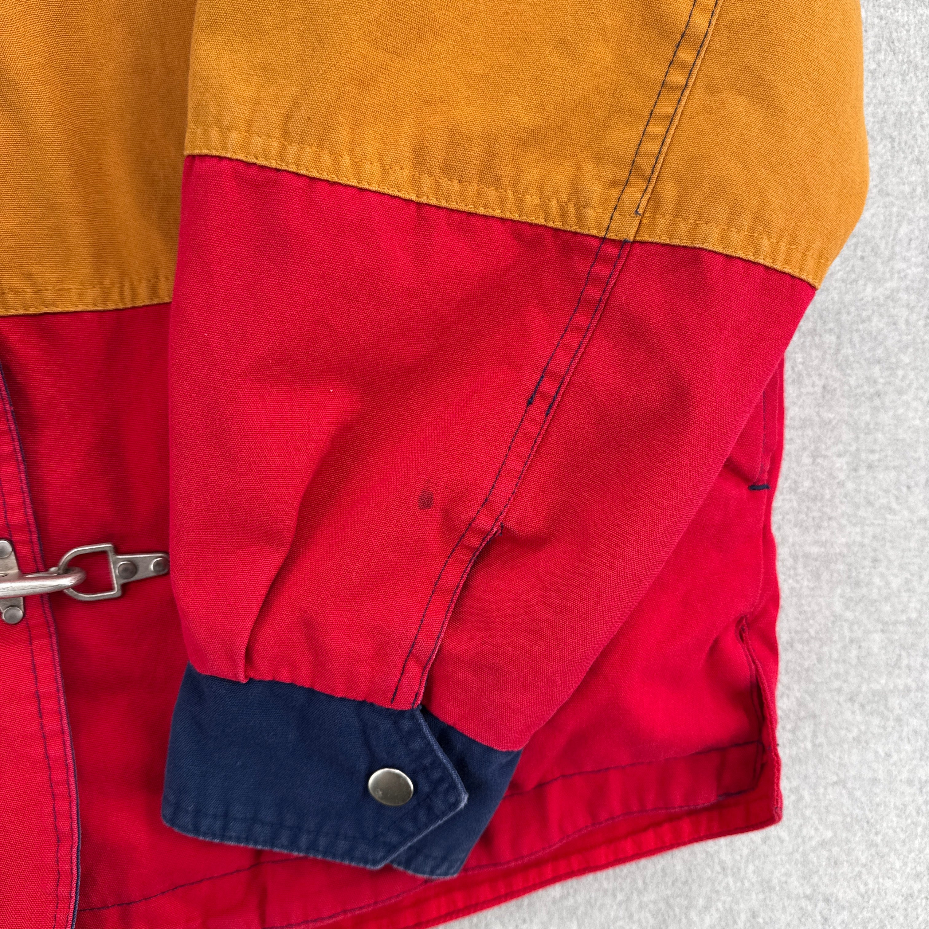 Vintage 90s Lobster Fireman Clasp Fisherman Stripe Jacket