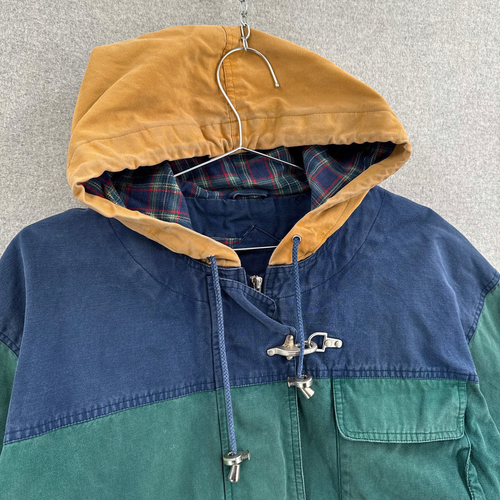Vintage 90s Lobster Fireman Clasp Fisherman Stripe Jacket - S