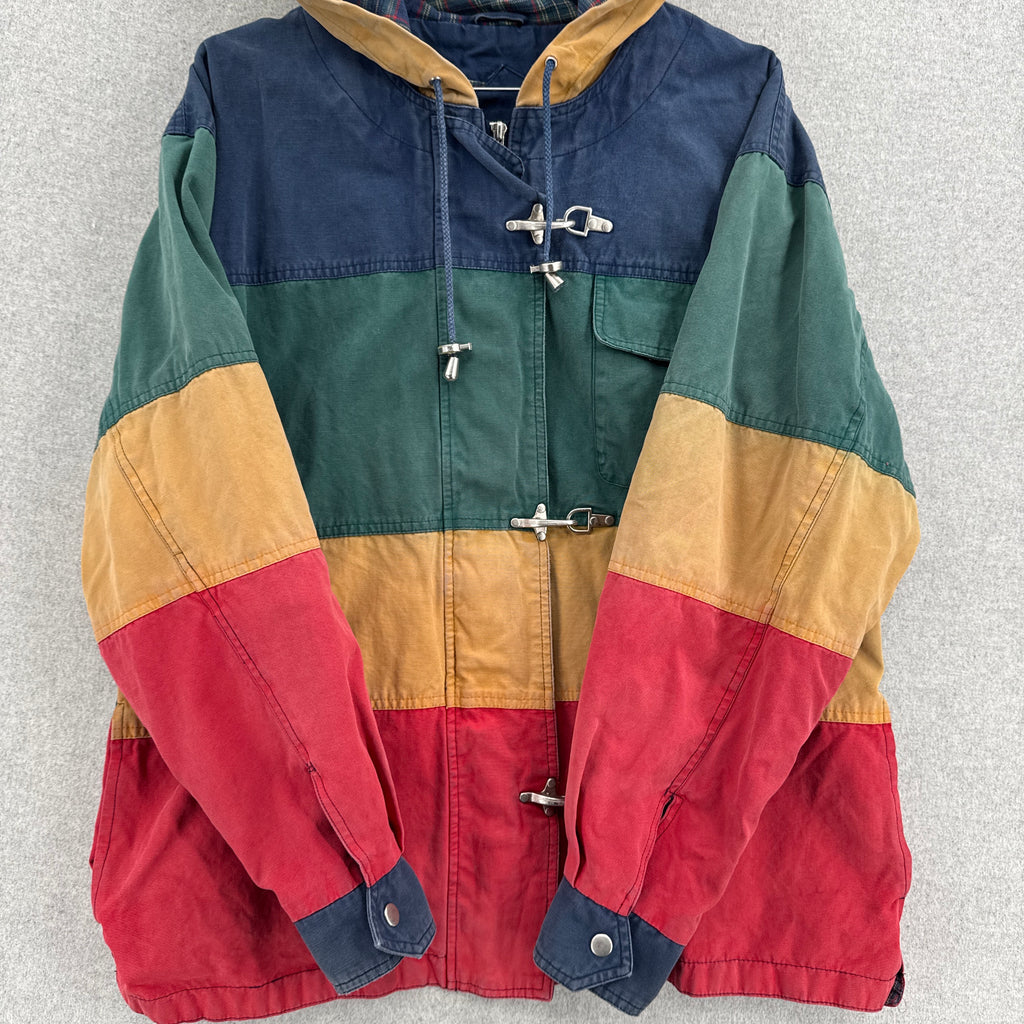 Vintage 90s Lobster Fireman Clasp Fisherman Stripe Jacket - S
