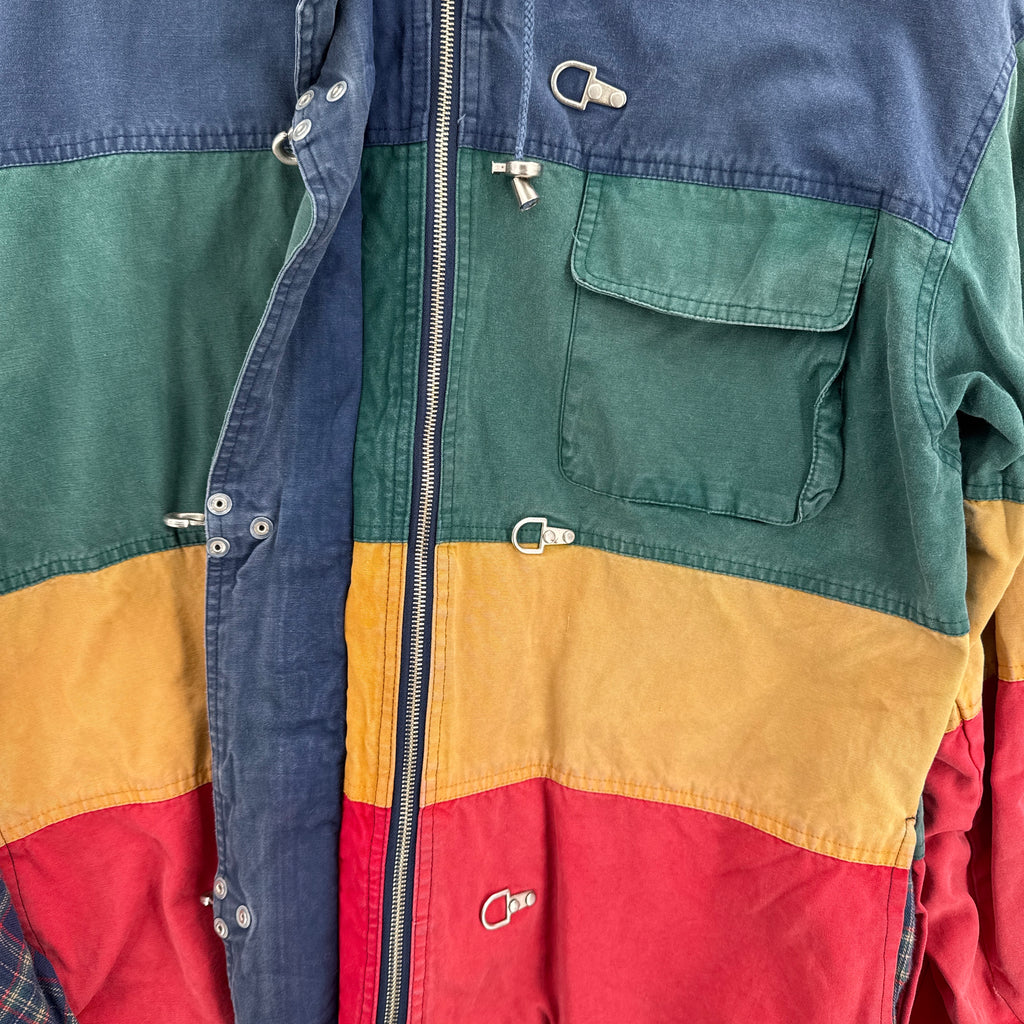 Vintage 90s Lobster Fireman Clasp Fisherman Stripe Jacket - S