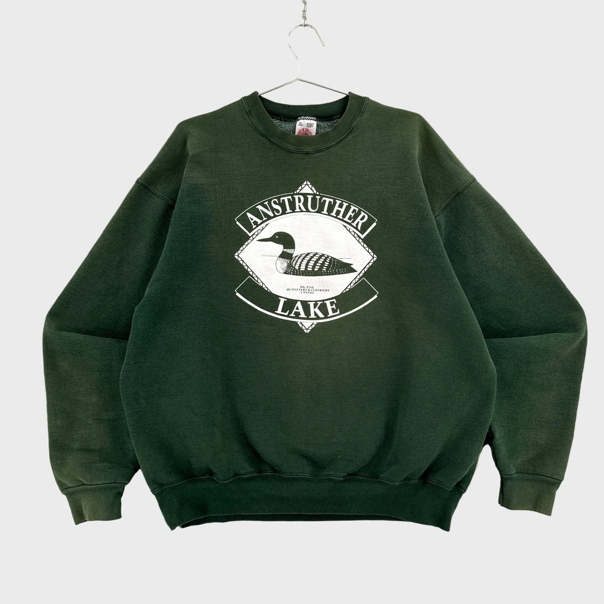 Vintage 90s Loon Bird Lake Canada Crewneck Sweatshirt - XL
