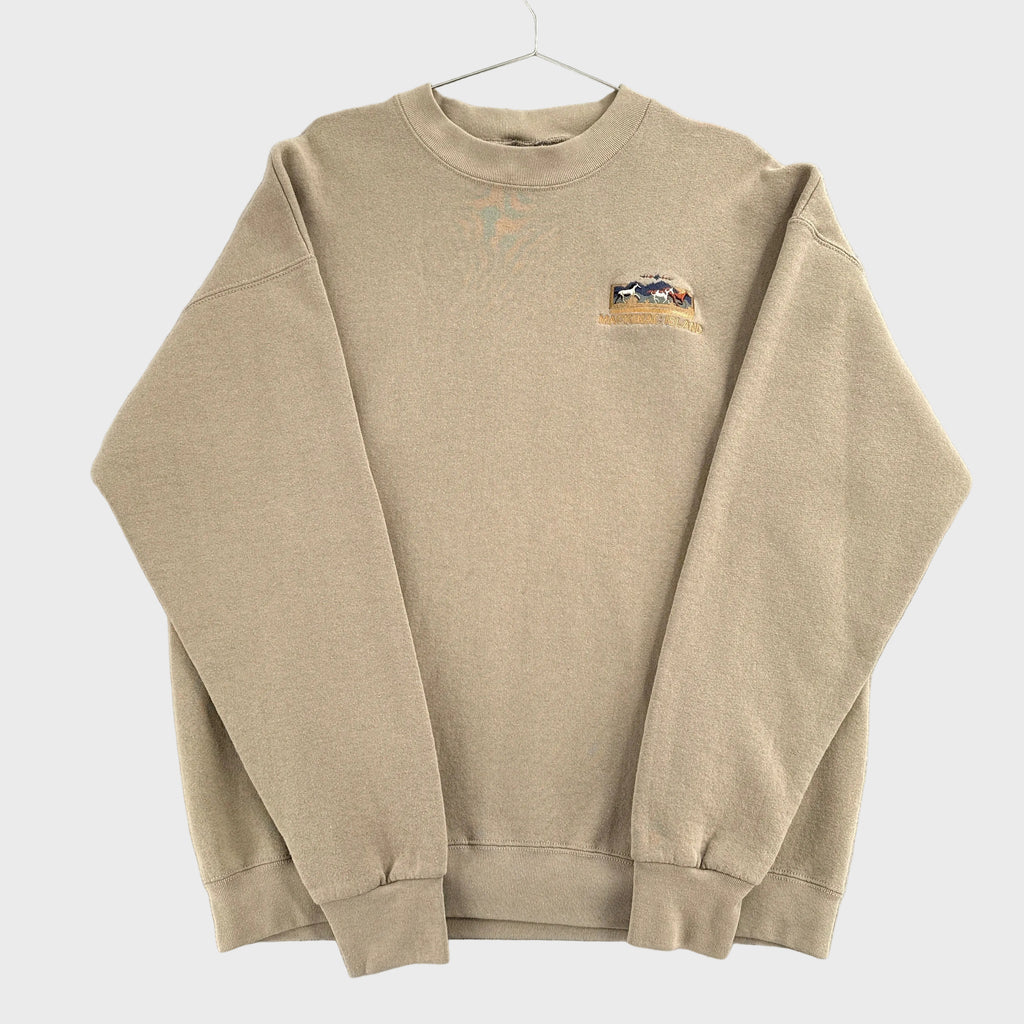 Vintage 90s Mackinac Island Horses Souvenir Crewneck Sweatshirt