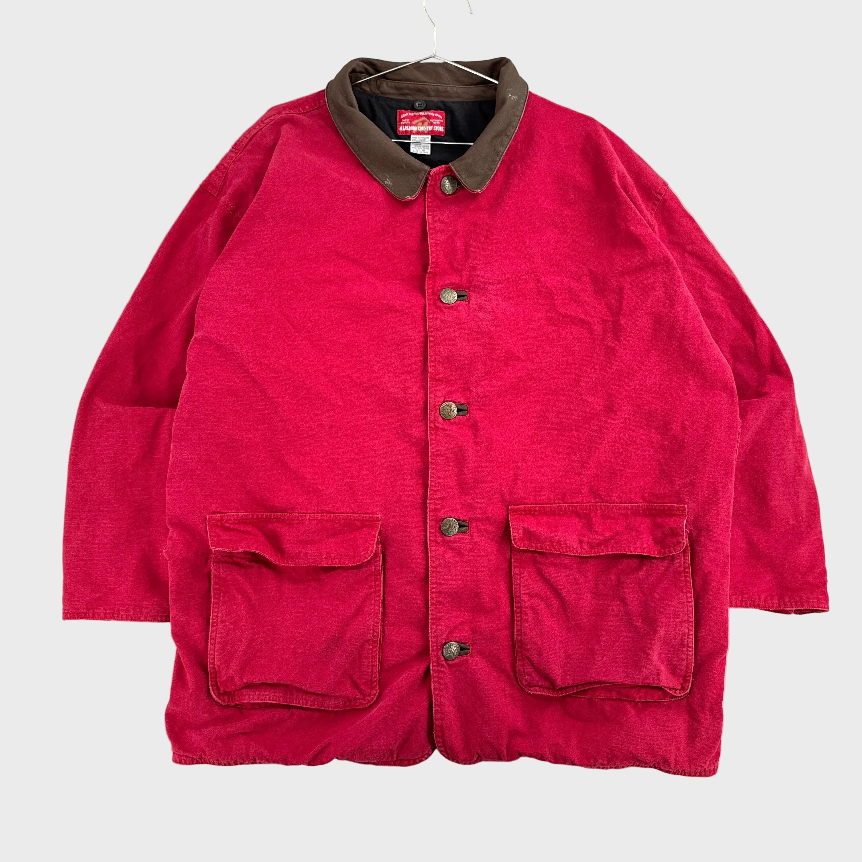 Vintage 90s Marlboro Barn Jacket Chore Coat
