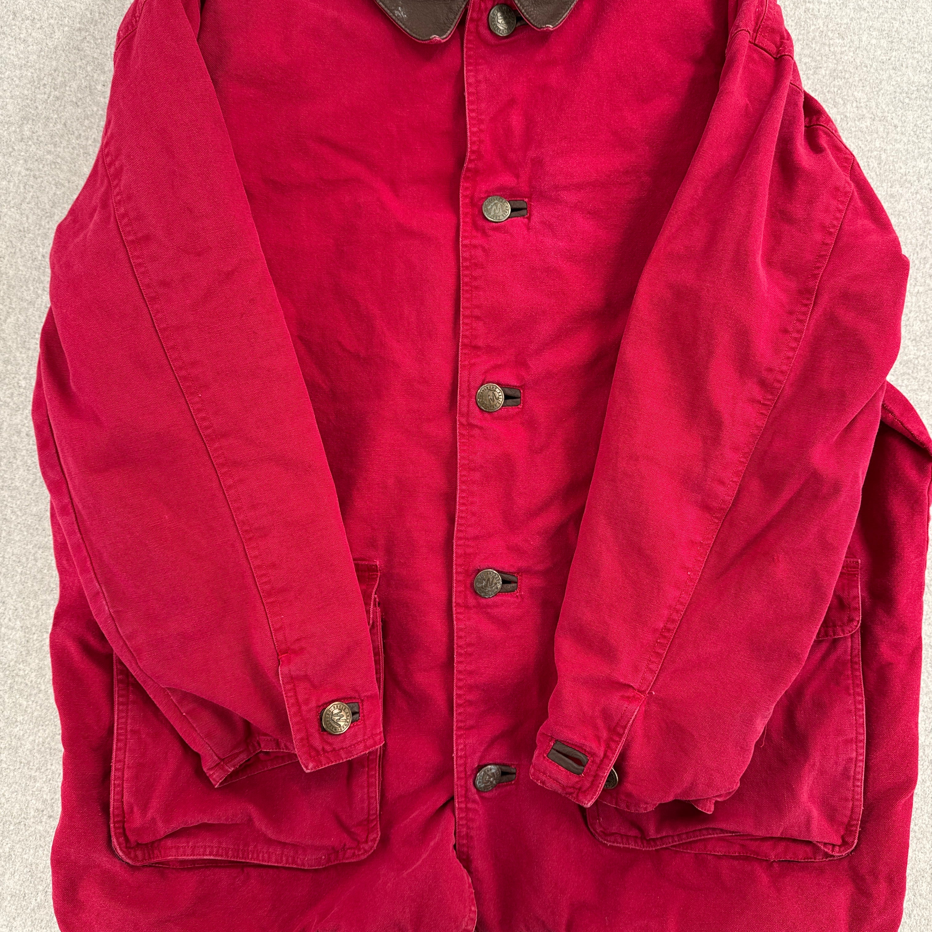 Vintage 90s Marlboro Barn Jacket Chore Coat