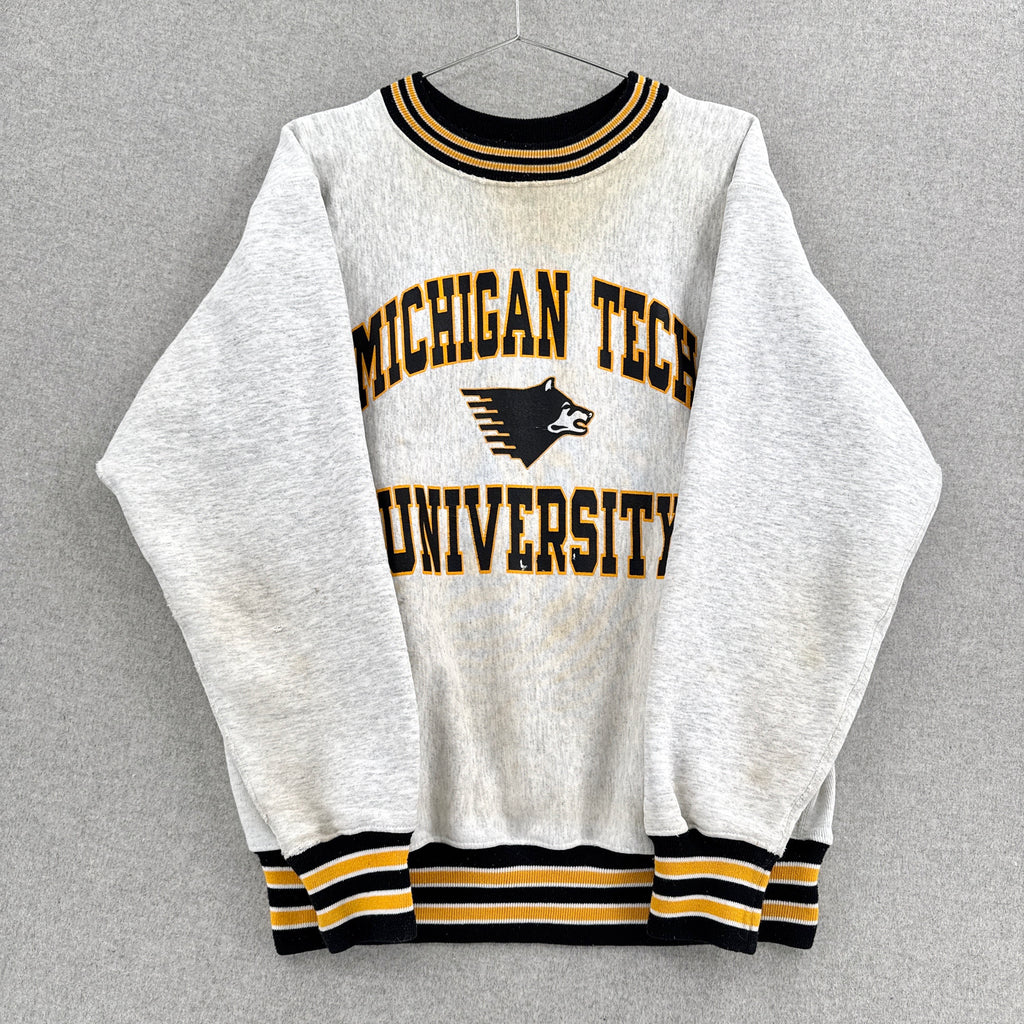Vintage 90s Michigan Tech University Crewneck Sweatshirt1