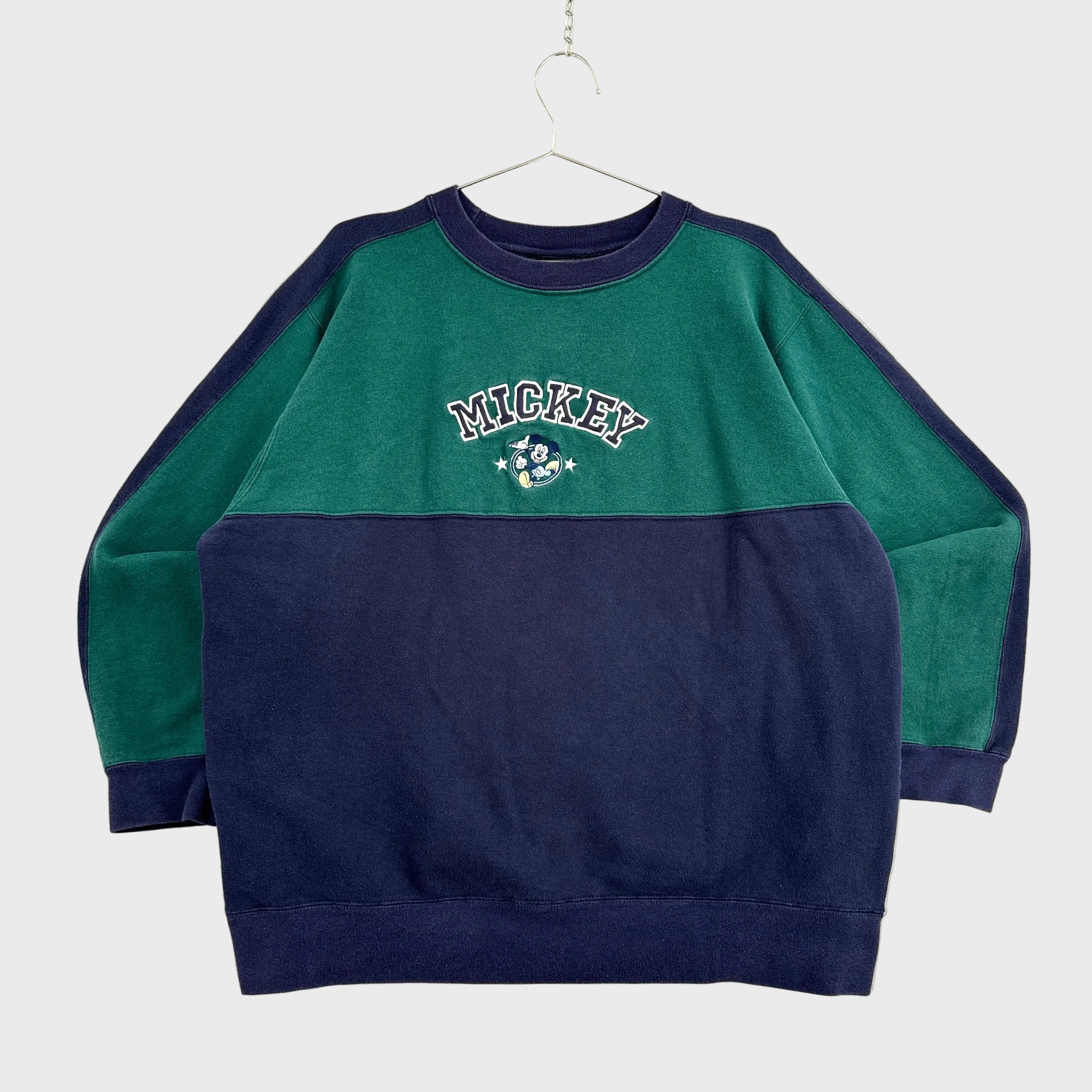 Vintage 90s Mickey Mouse Disney Embroidered Crewneck Sweatshirt