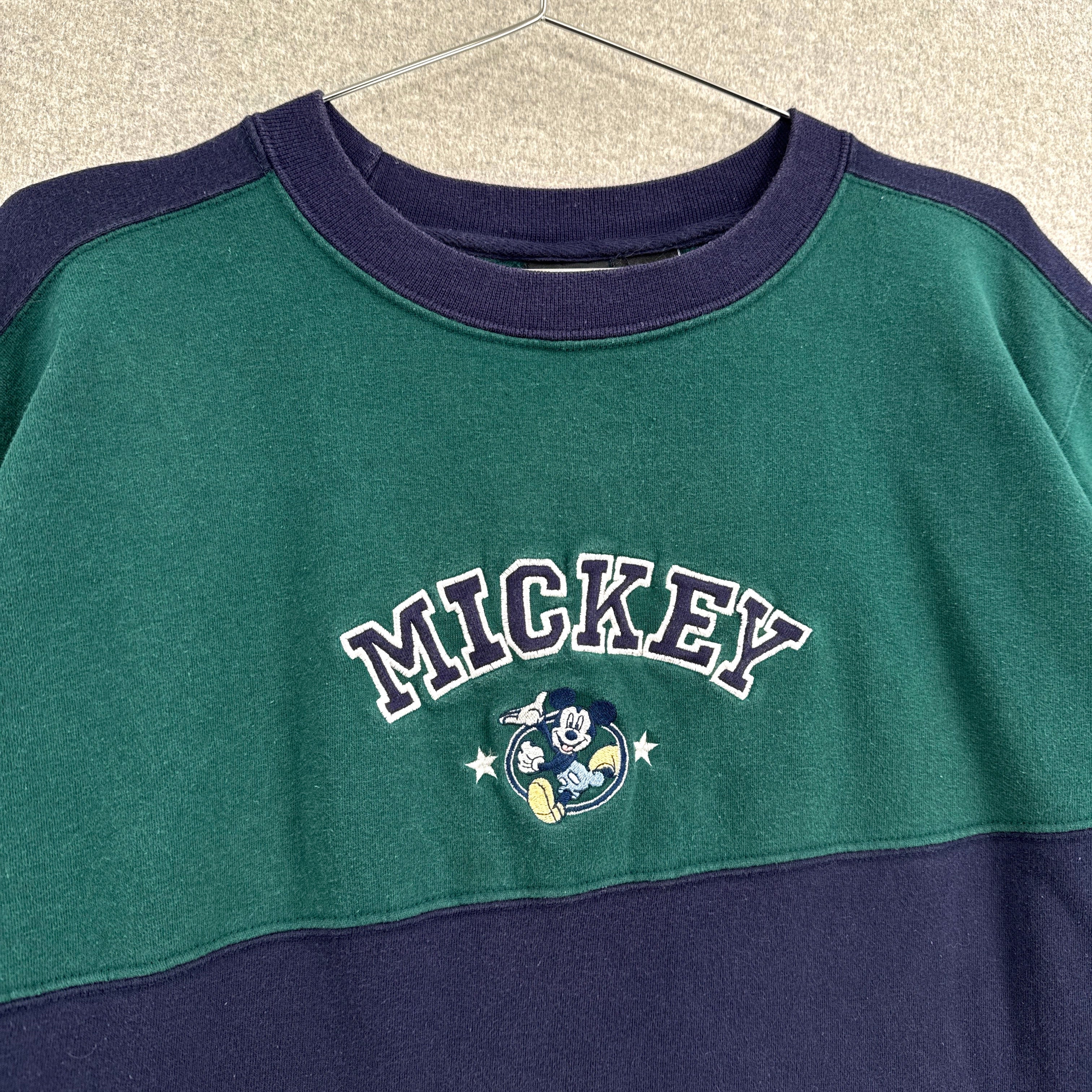 Vintage 90s Mickey Mouse Disney Embroidered Crewneck Sweatshirt