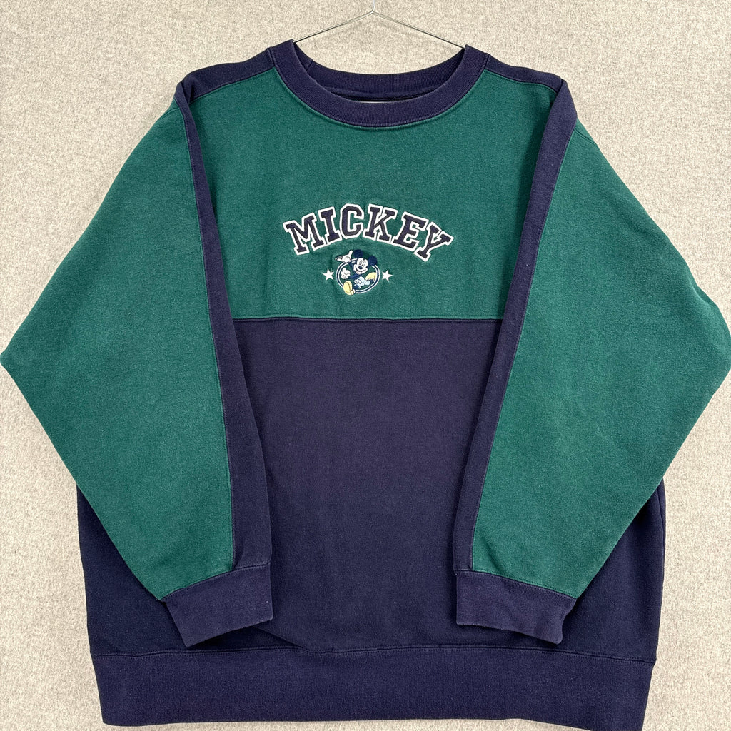 Vintage 90s Mickey Mouse Disney Embroidered Crewneck Sweatshirt