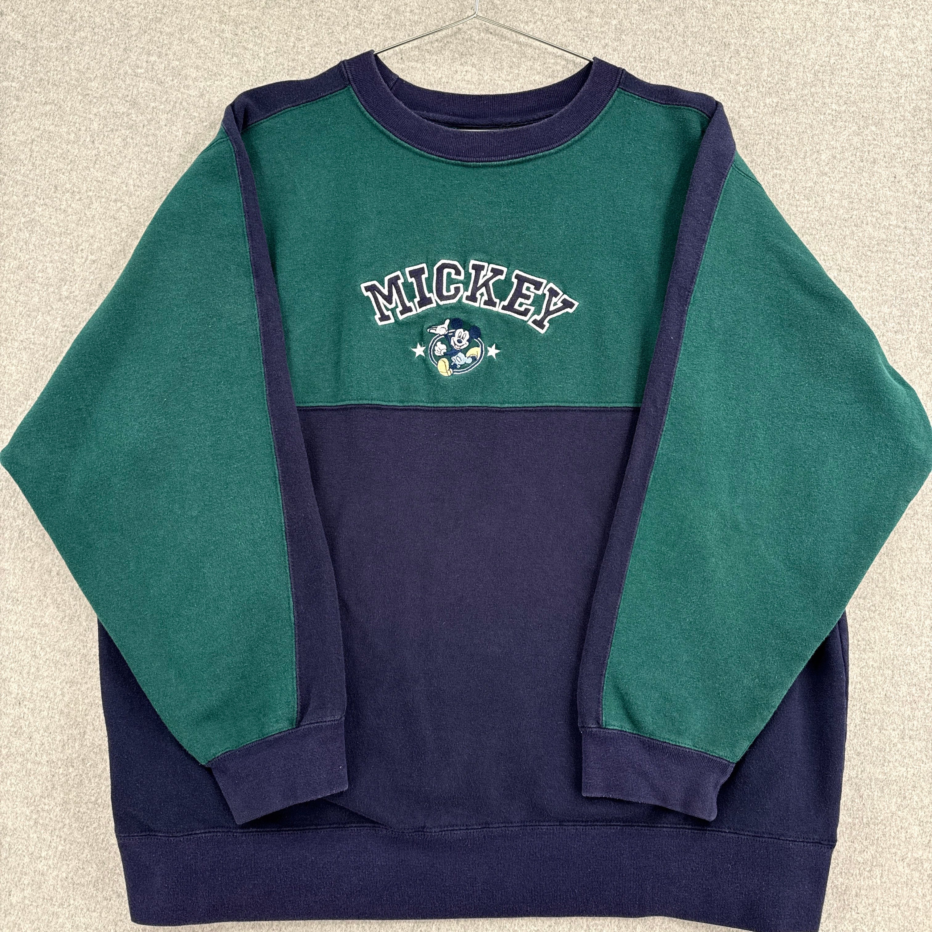 Vintage 90s Mickey Mouse Disney Embroidered Crewneck Sweatshirt