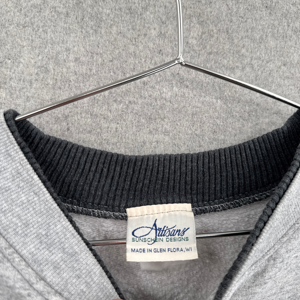 Vintage 90s Moose Winter All Over Print Crewneck Sweatshirt