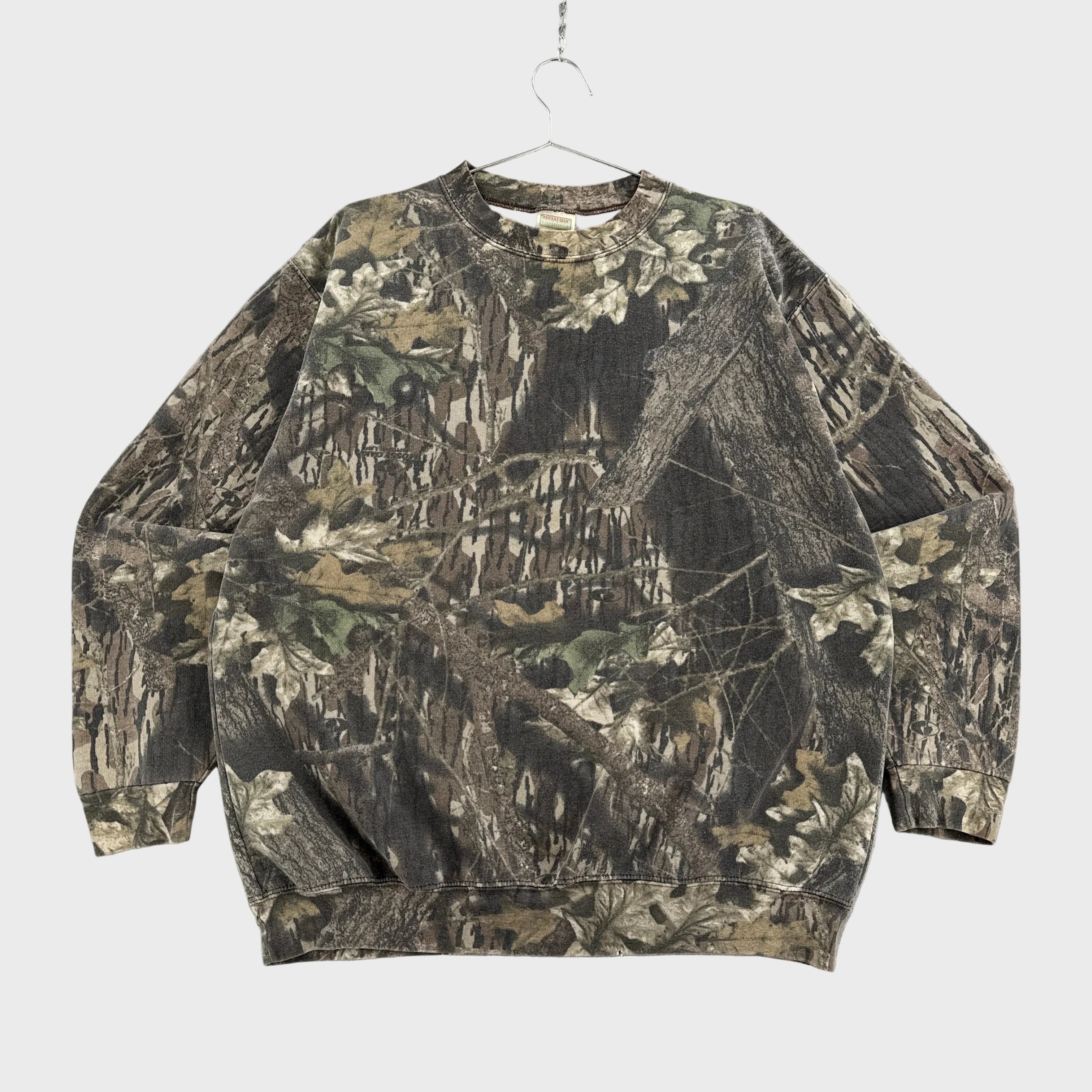 Vintage 90s Mossy Oak Camouflage Crewneck Sweatshirt