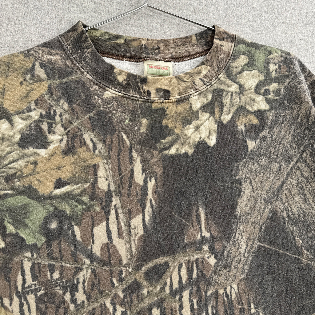 Vintage 90s Mossy Oak Camouflage Crewneck Sweatshirt