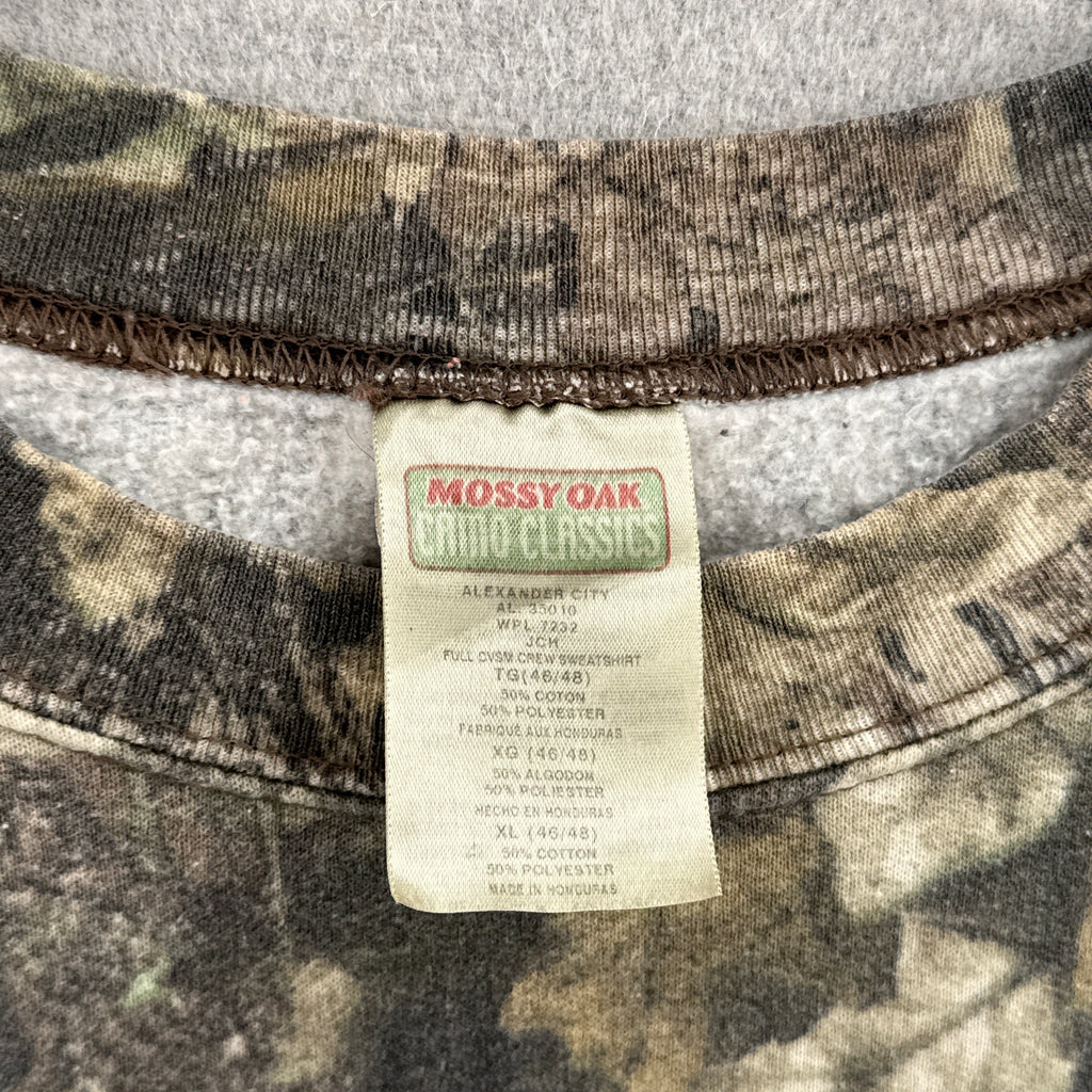 Vintage 90s Mossy Oak Camouflage Crewneck Sweatshirt