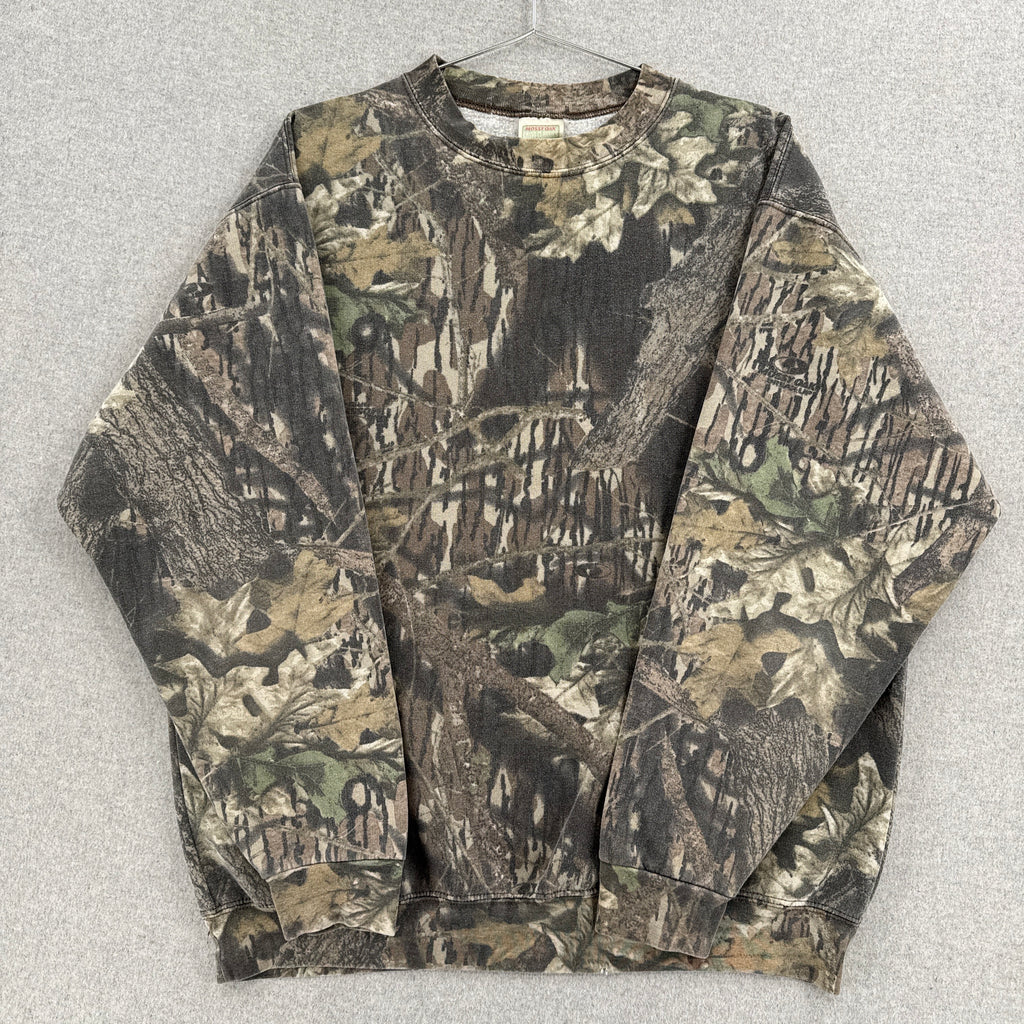 Vintage 90s Mossy Oak Camouflage Crewneck Sweatshirt
