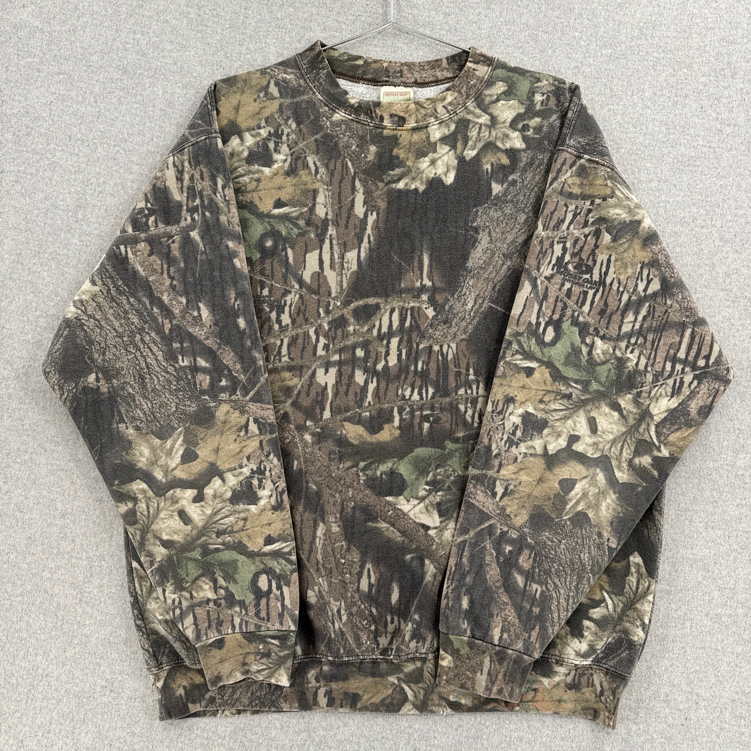 Vintage 90s Mossy Oak Camouflage Crewneck Sweatshirt