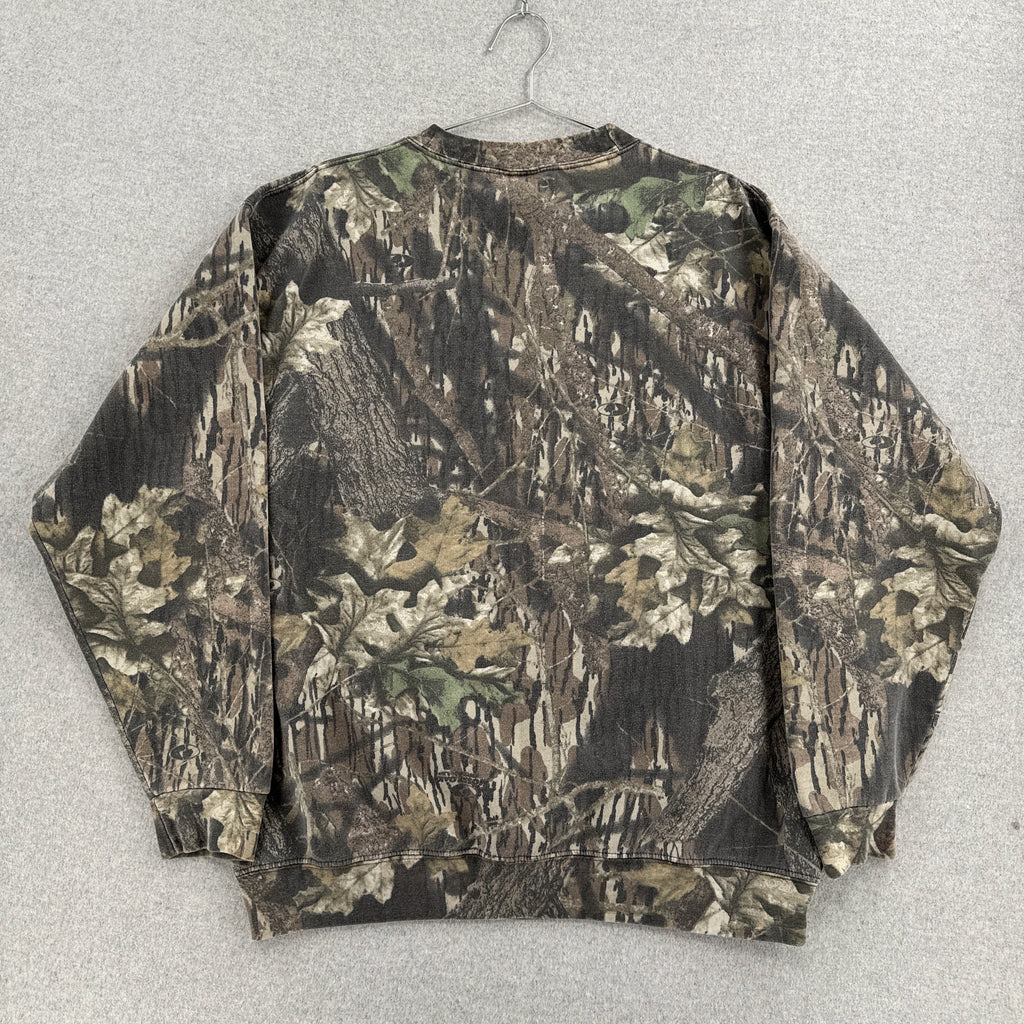 Vintage 90s Mossy Oak Camouflage Crewneck Sweatshirt