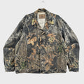 Vintage 90s Mossy Oak Camouflage Denim Button Jacket