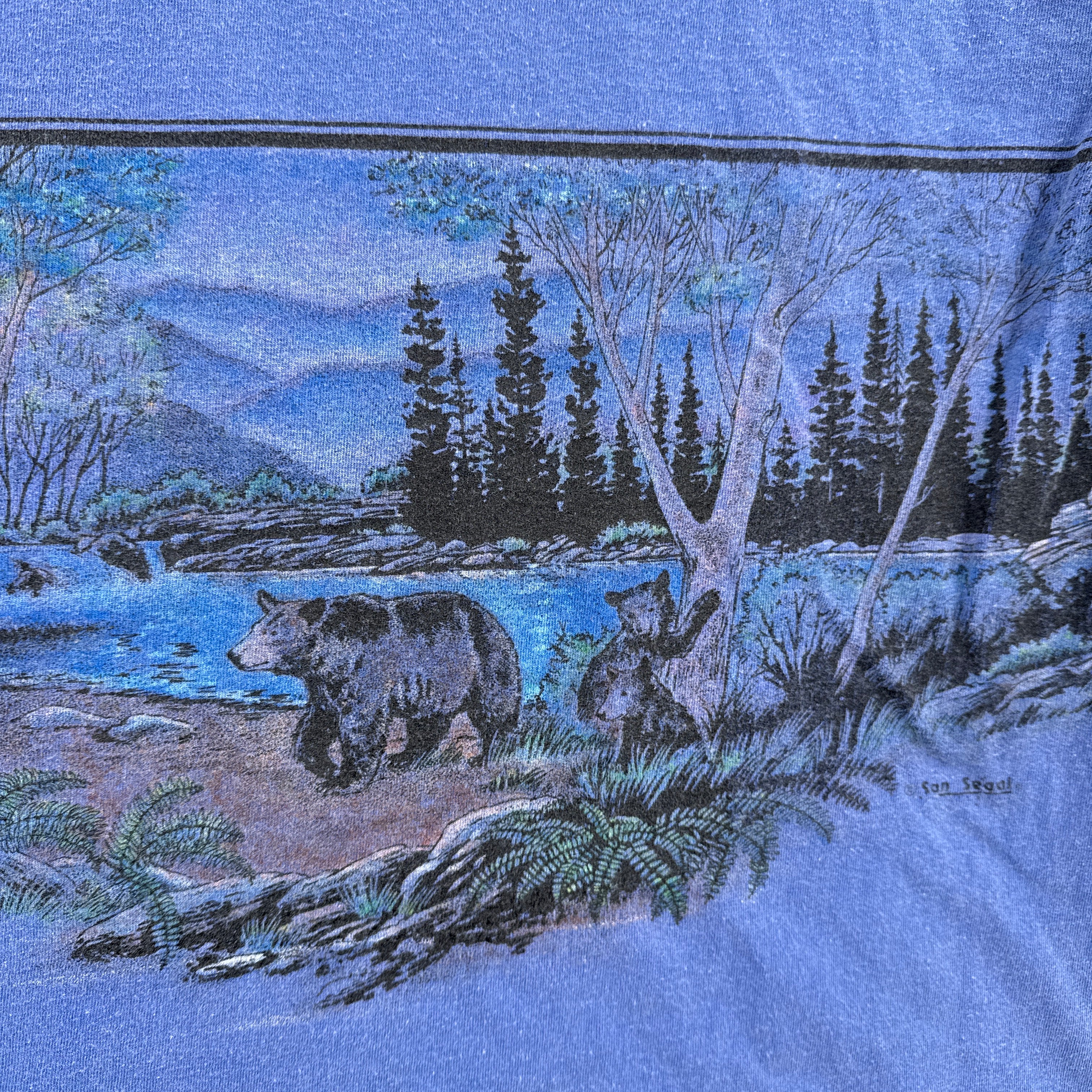 Vintage 90s Nature Bears Treeland Resort 