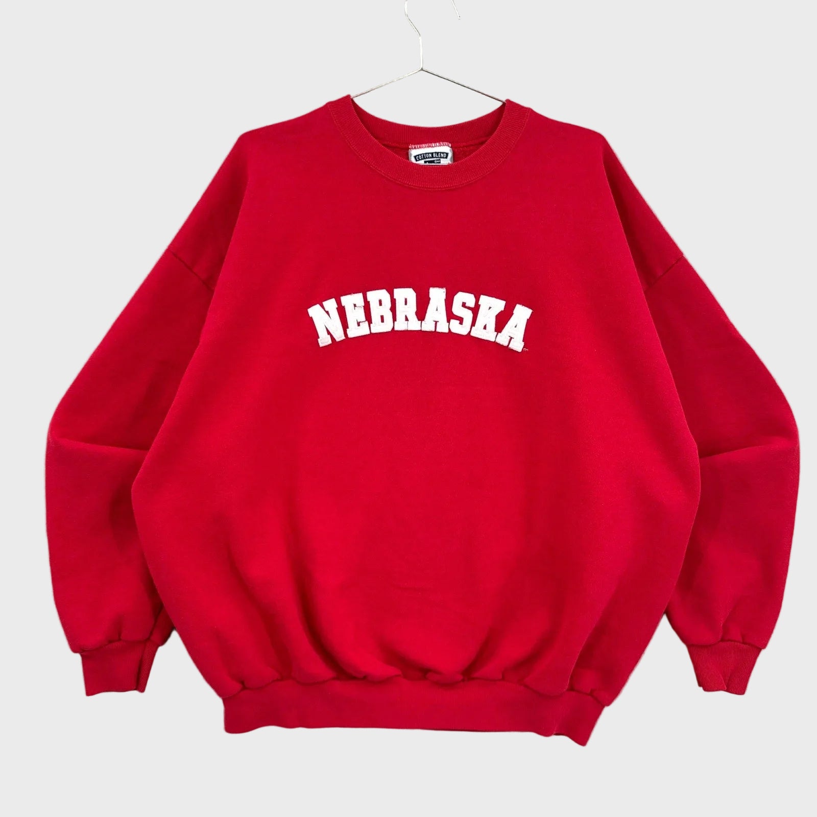 Vintage 90s Nebraska Huskers University College Crewneck Sweatshirt