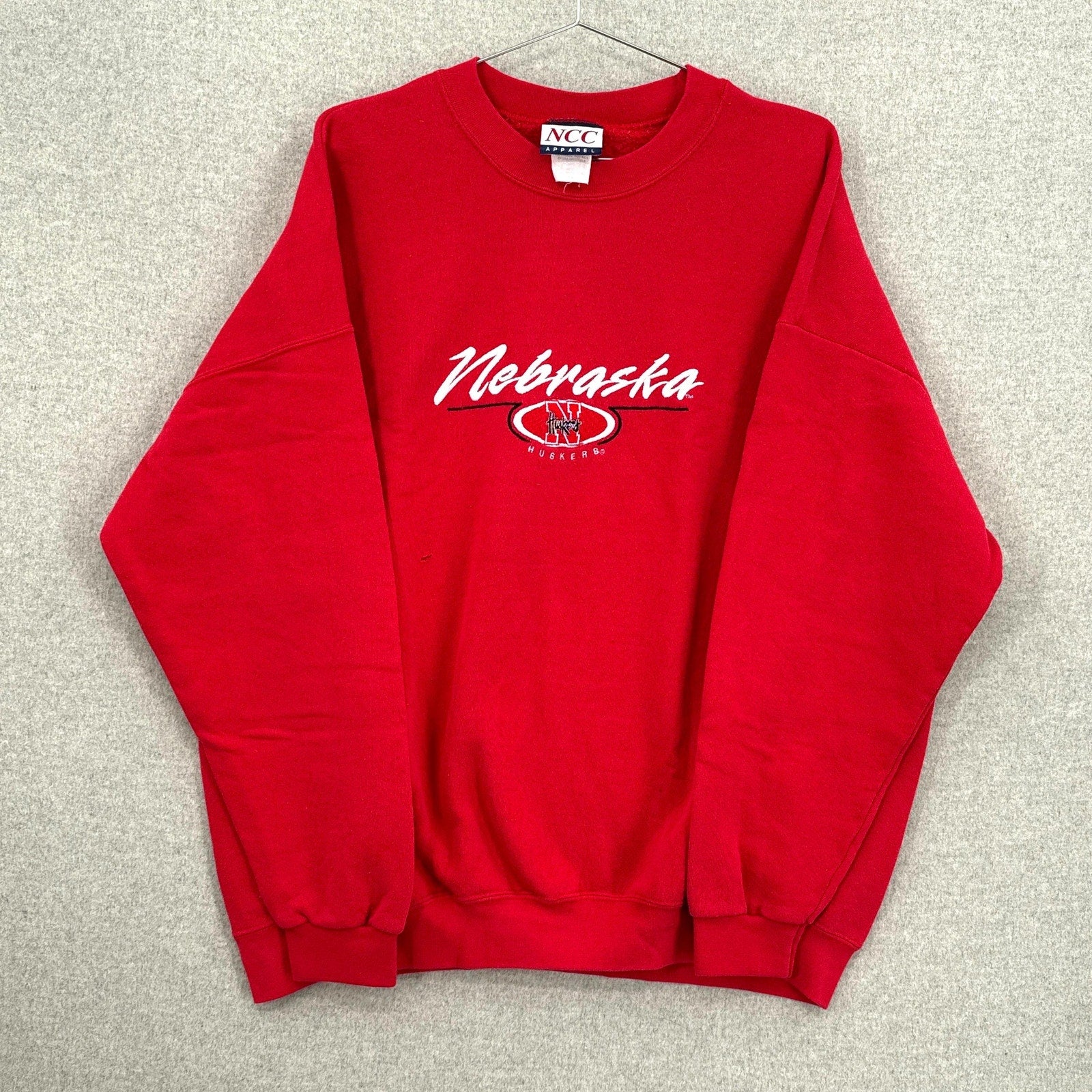Vintage 90s Nebraska Huskers University Cornhuskers College Football Crewneck Sweatshirt