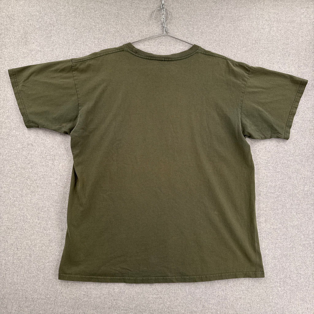 dark green tee shirt back